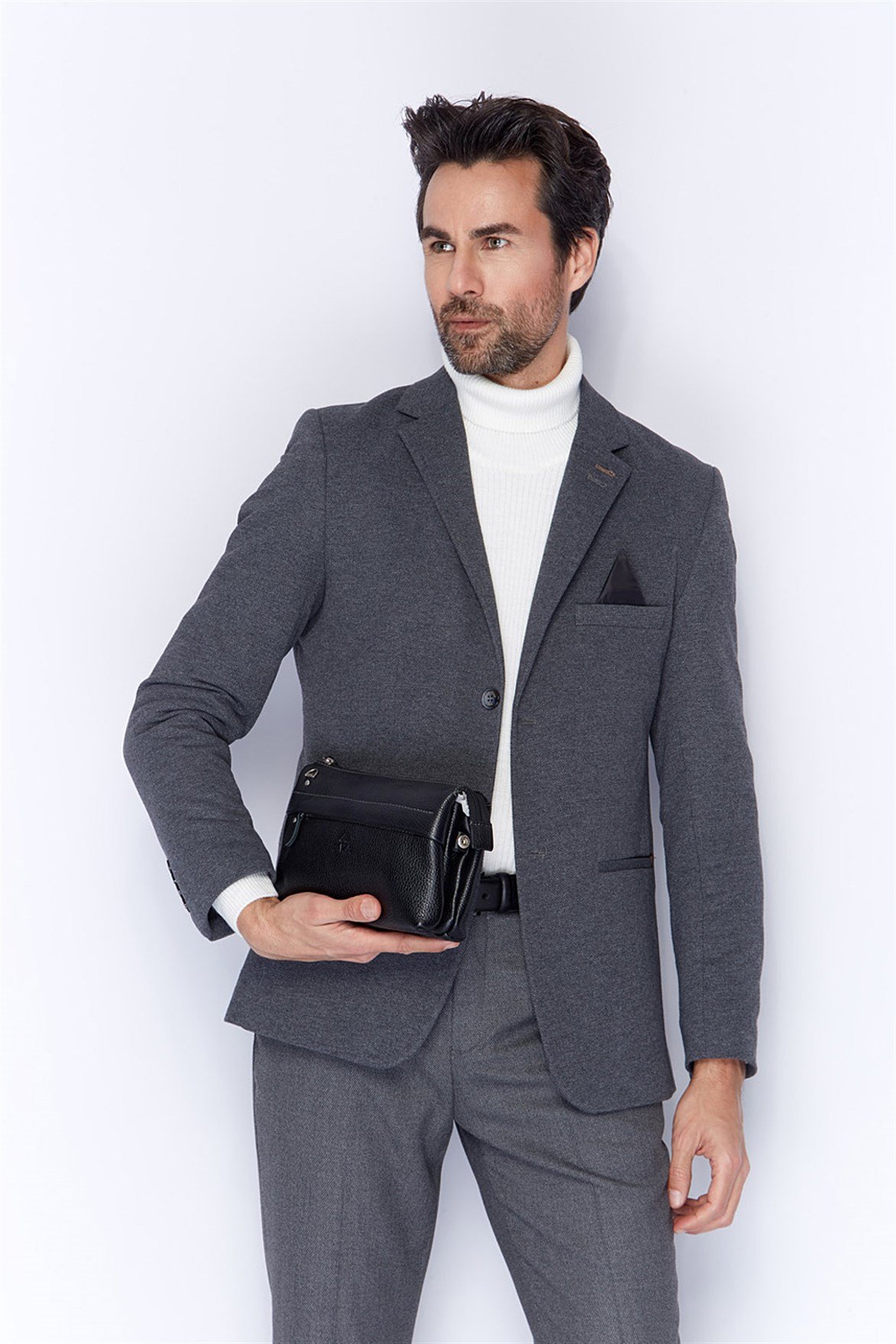 Genuine Leather Handbag - 338 - 2