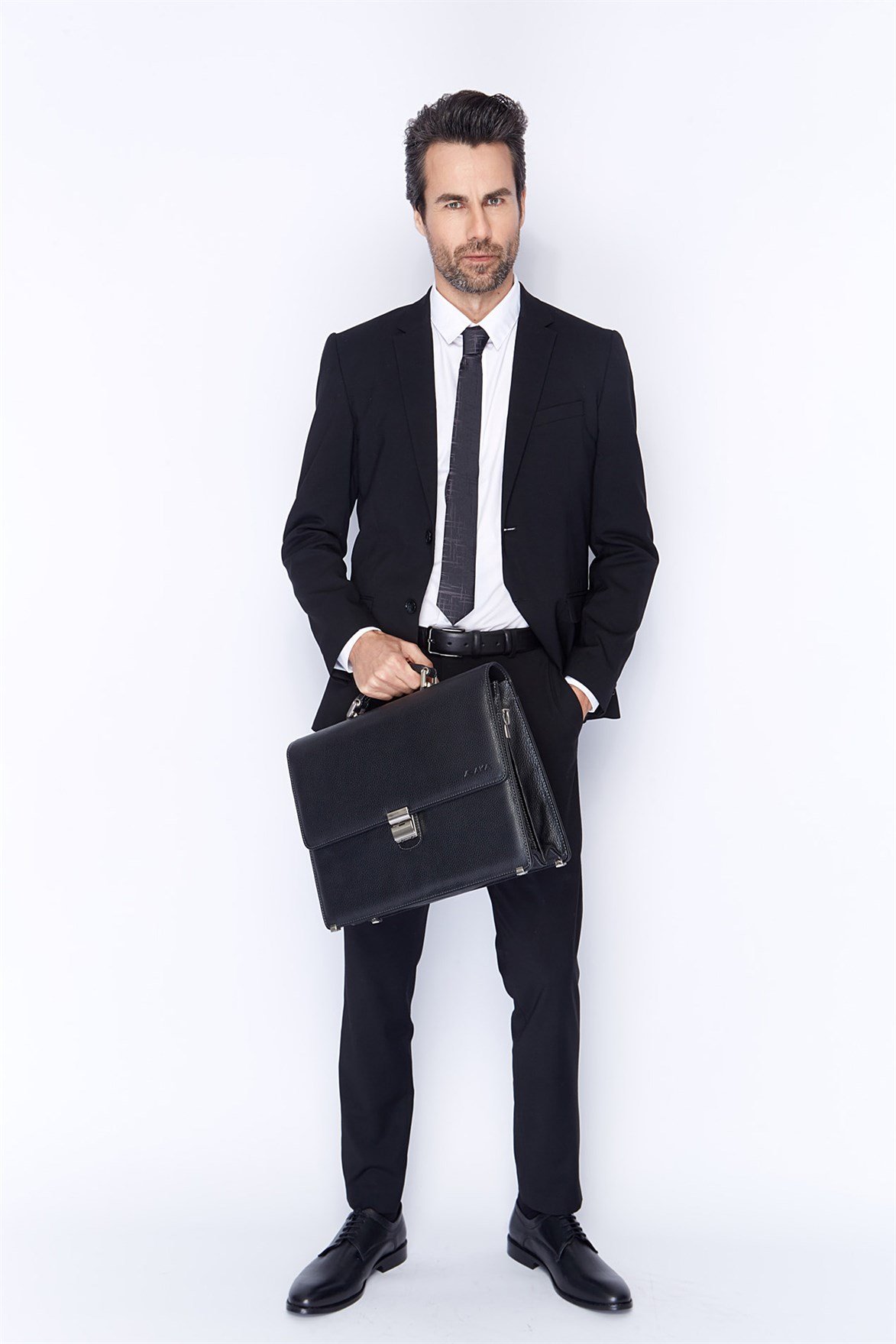 Genuine Leather Briefcase - 227 - 2
