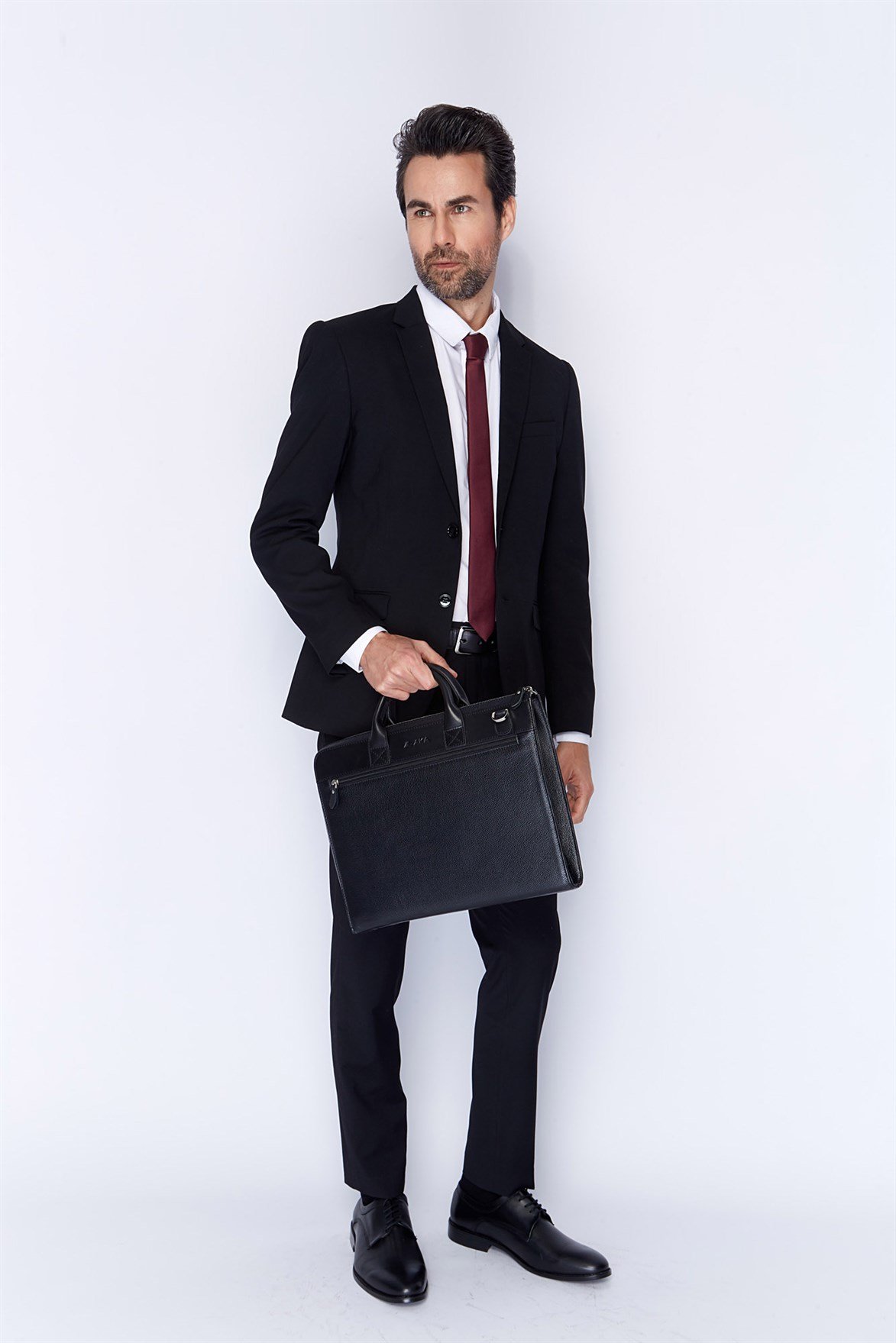 Genuine Leather Briefcase - 241 - 2