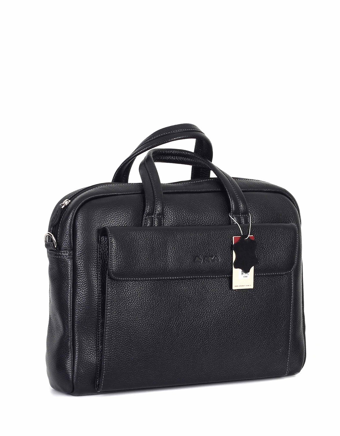 Genuine Leather Laptop Bag - 242 - 2