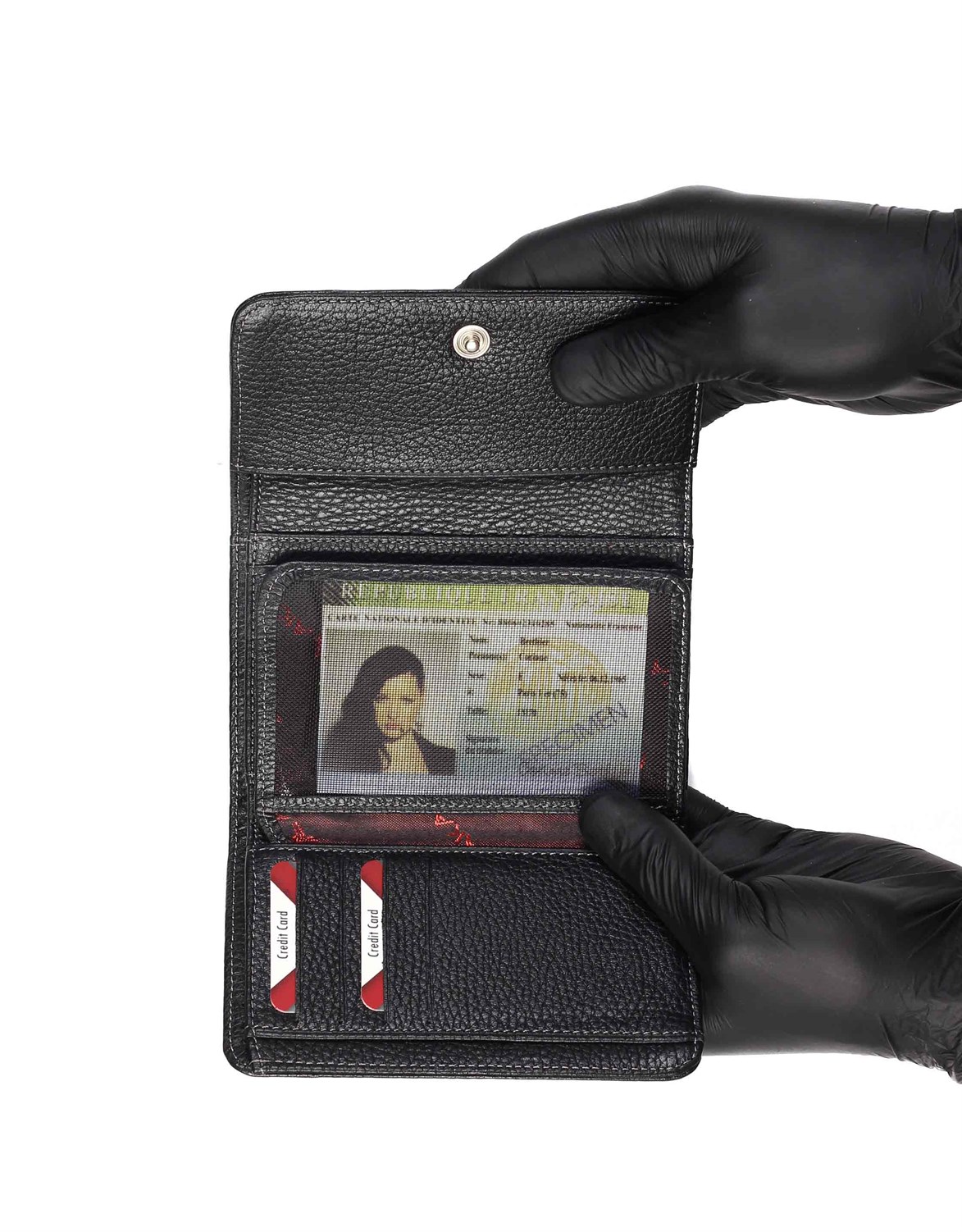 Floter Siyah - Deri Kadın Cüzdanı 450