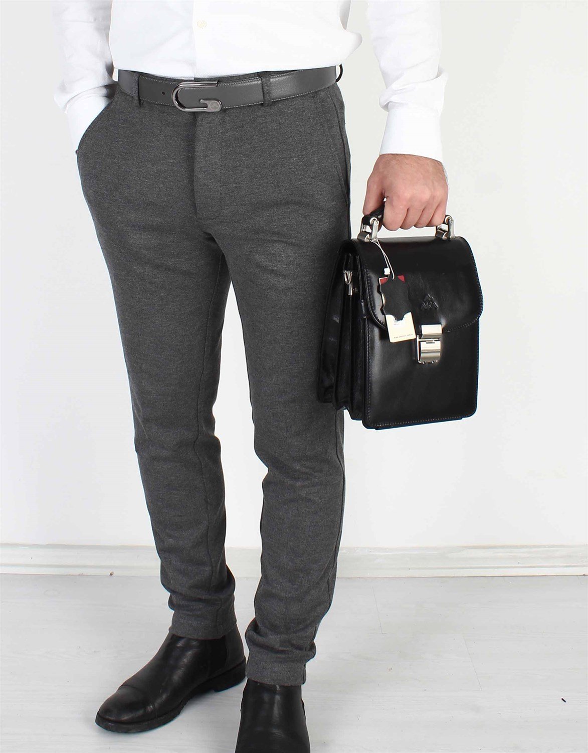 Genuine Leather Portfolio Bag - 301 - 2