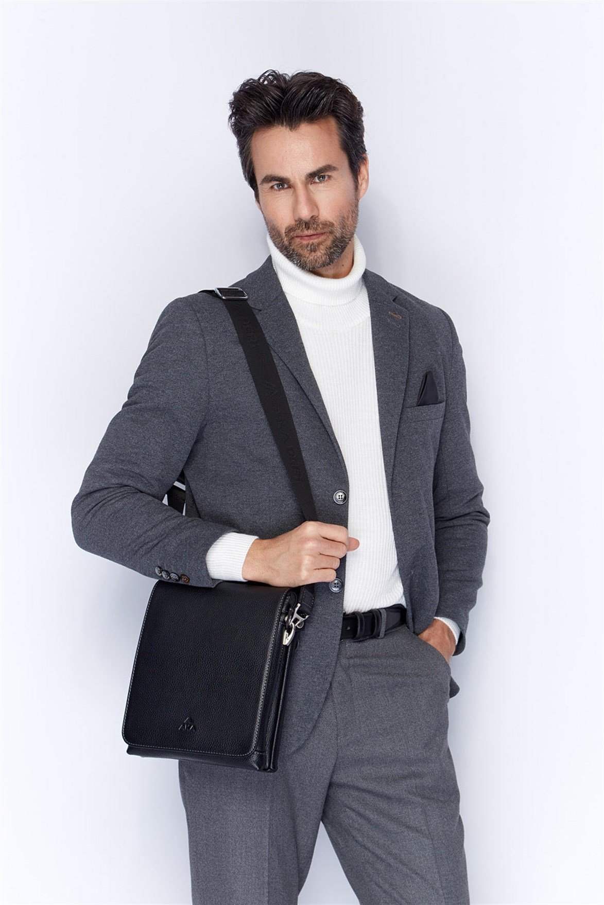 Genuine Leather Shoulder Bag - 308 - 2