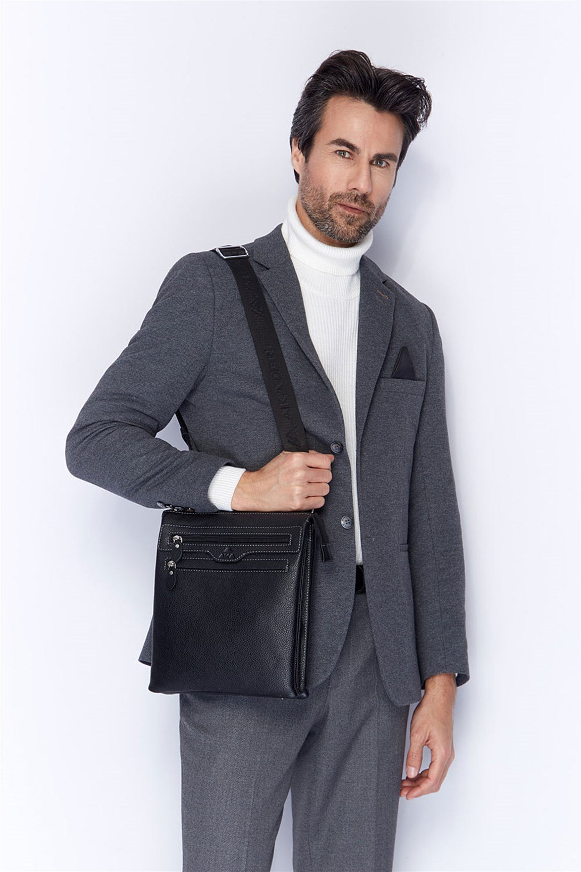 Genuine Leather Shoulder Bag - 326 - 2