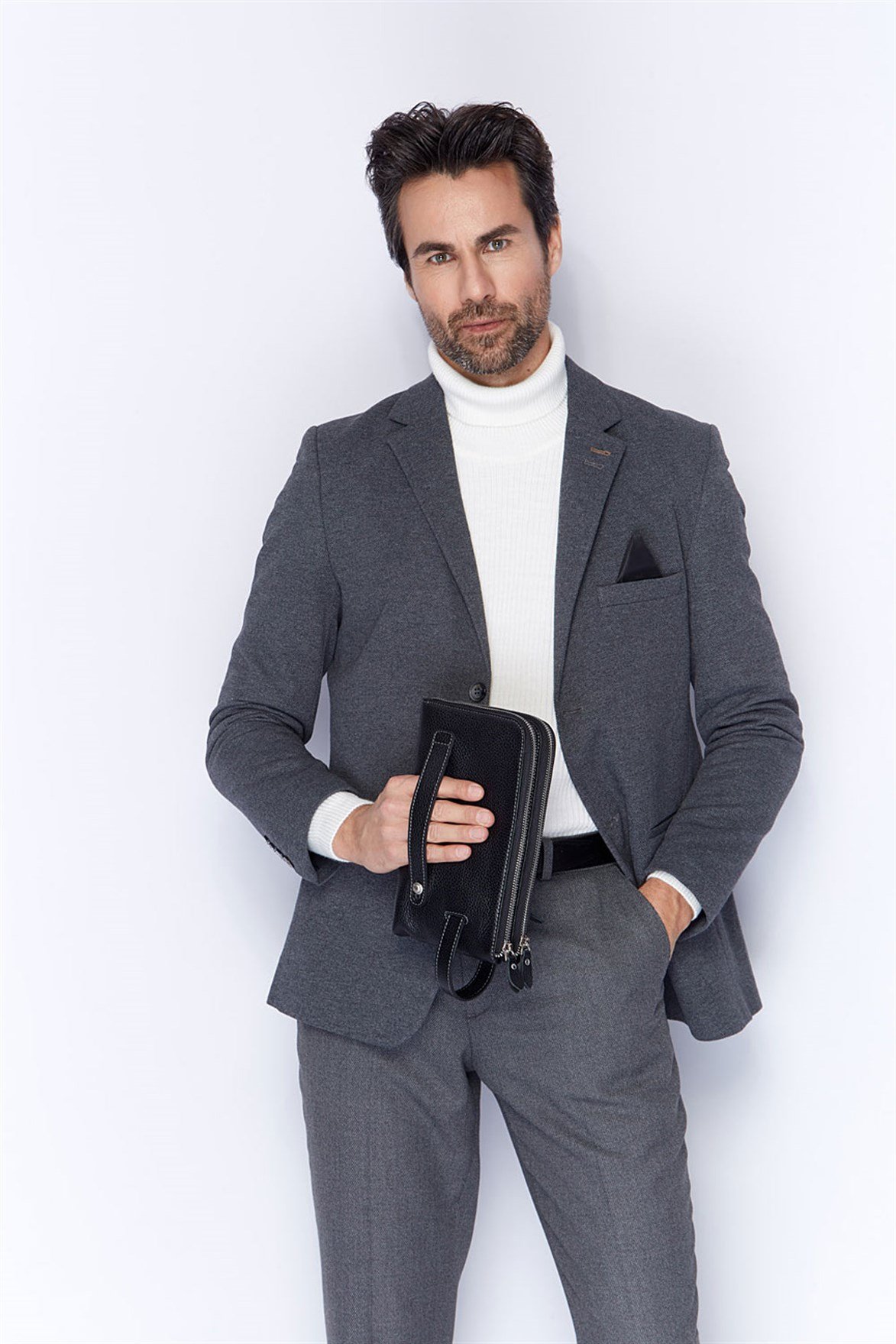 Genuine Leather Handbag - 363 - 2