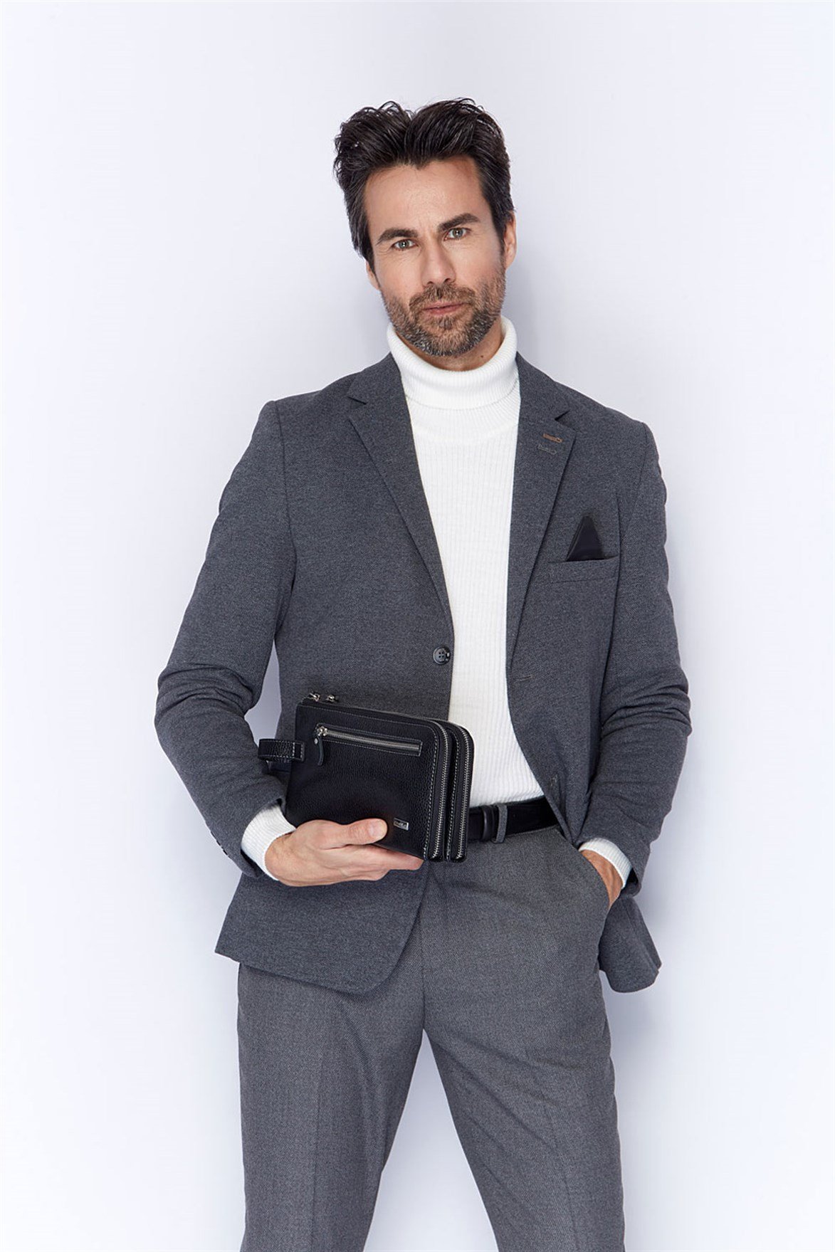 Genuine Leather Handbag - 363 - 2