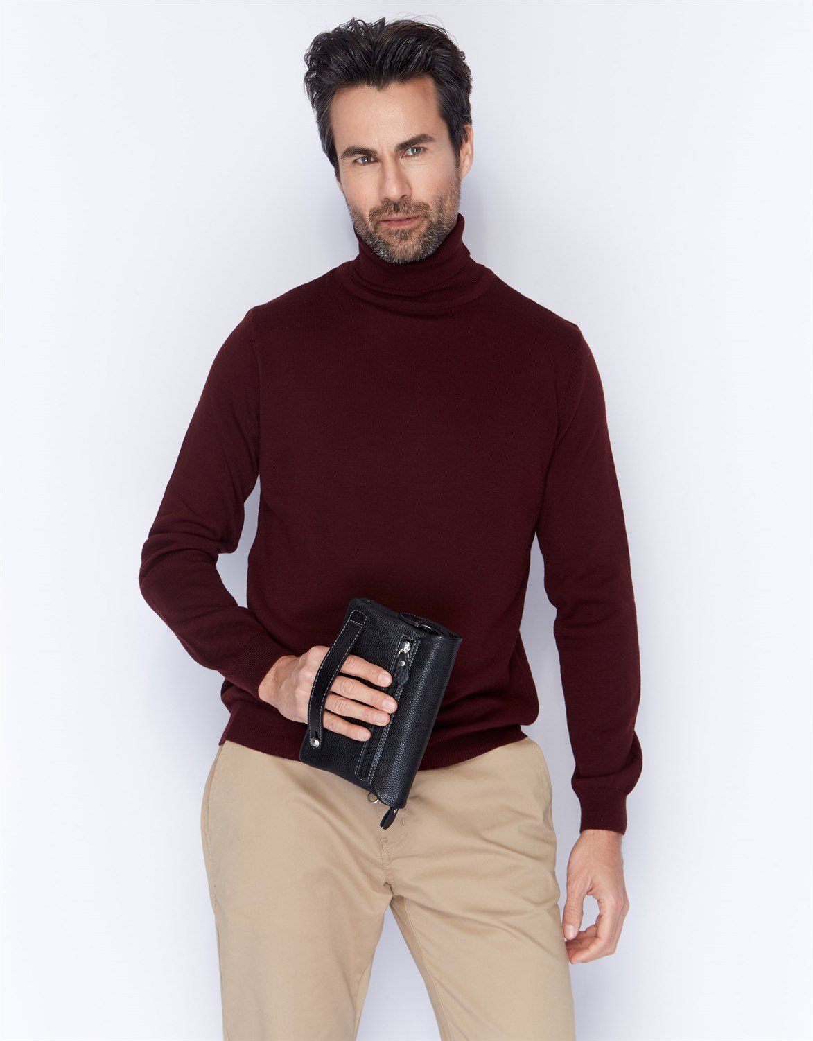 Genuine Leather Handbag - 337 - 2