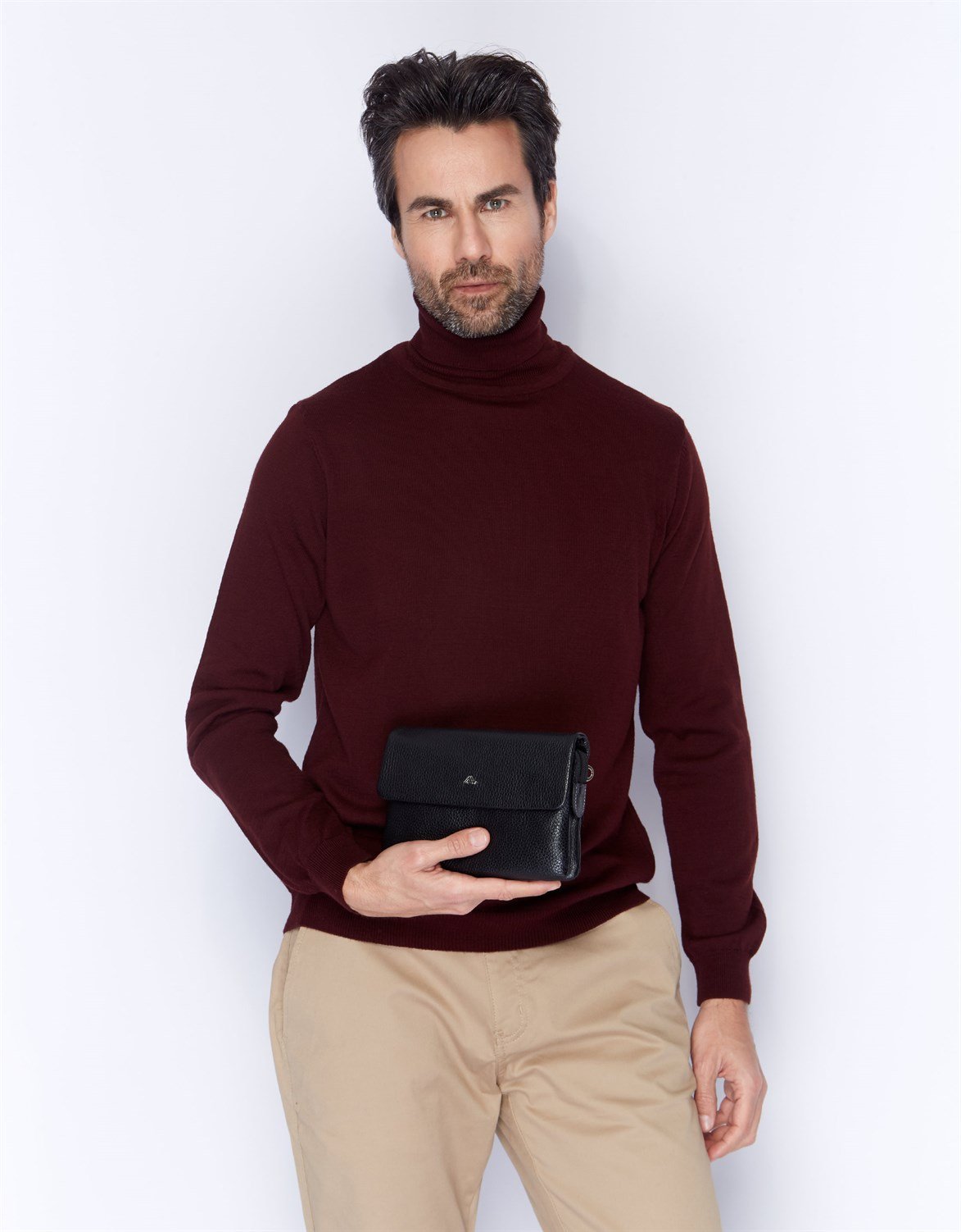 Genuine Leather Handbag - 337 - 2