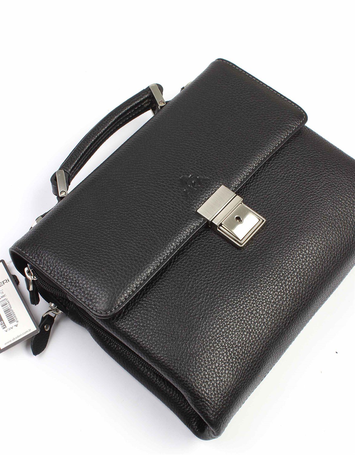 Floter Siyah - Deri Portföy Çantası 350