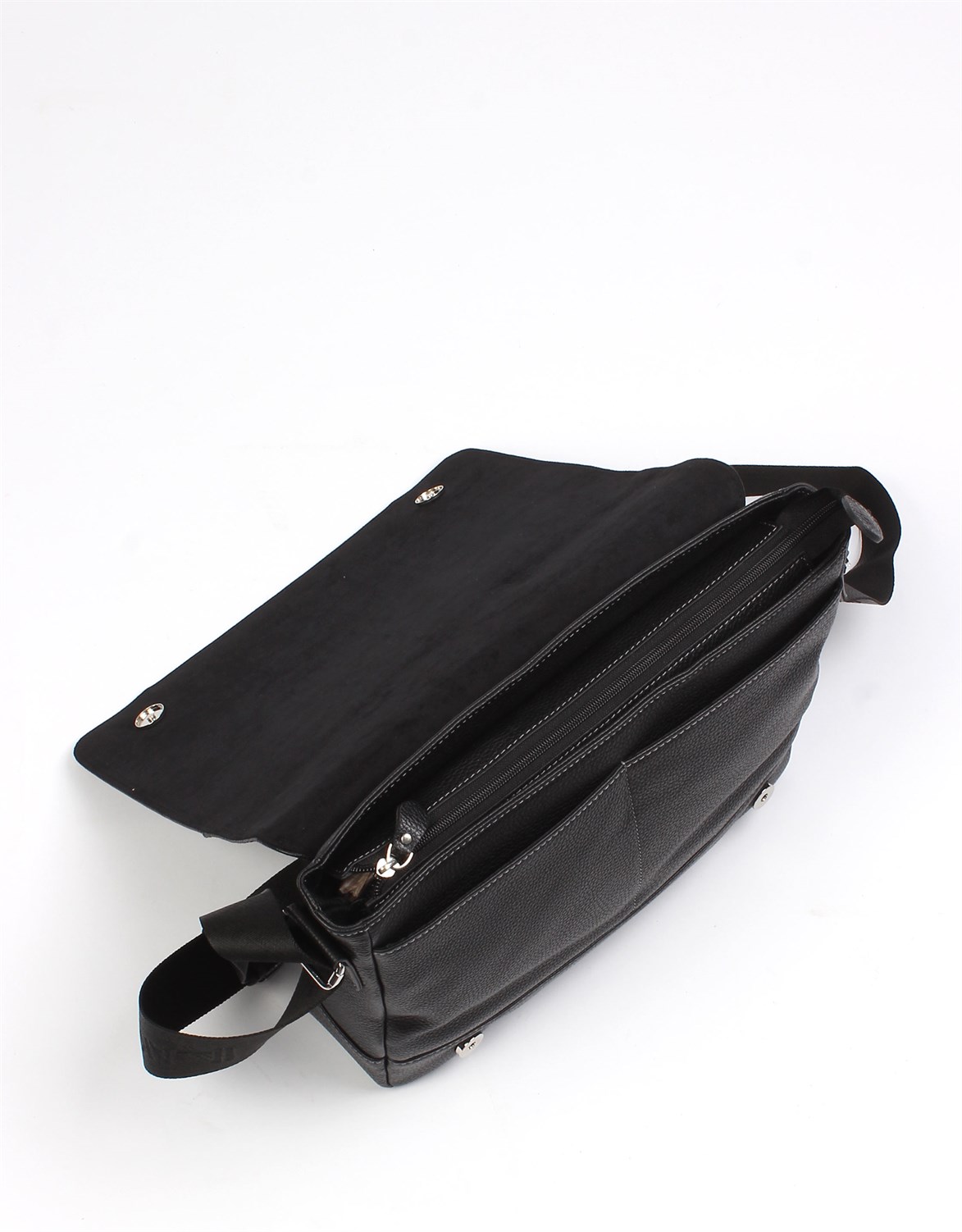 Floter Siyah - Omuzdan Askılı Deri Çanta 385