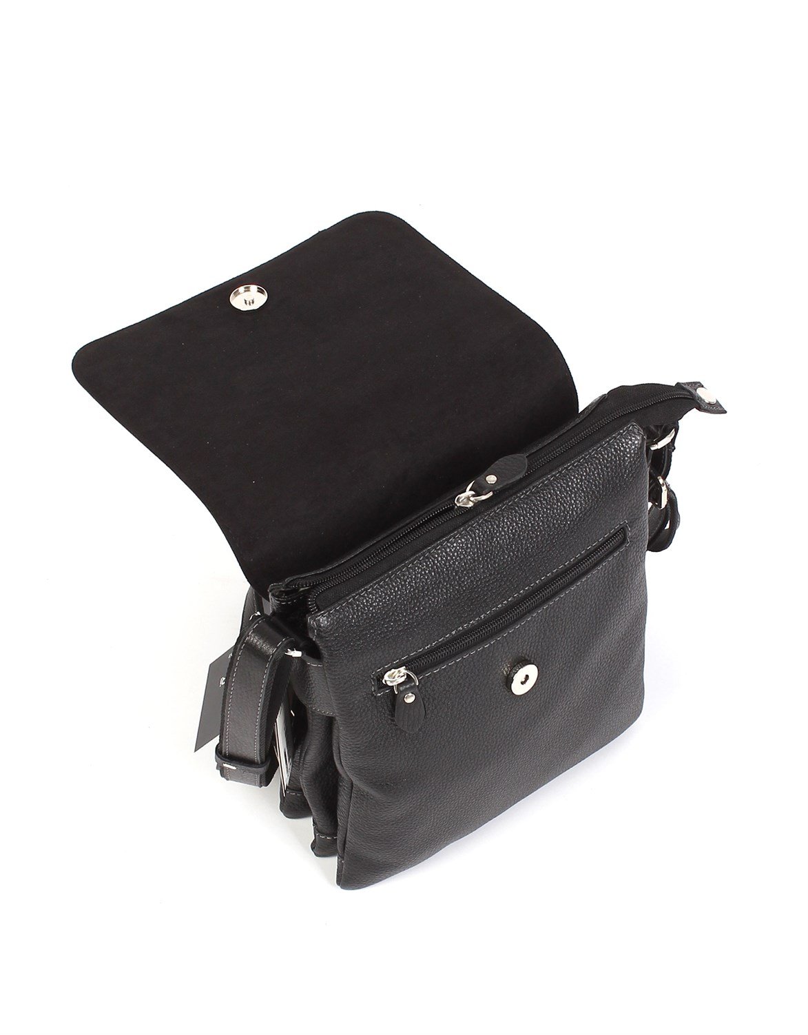 Floter Siyah - Omuzdan Askılı Deri Çanta 360