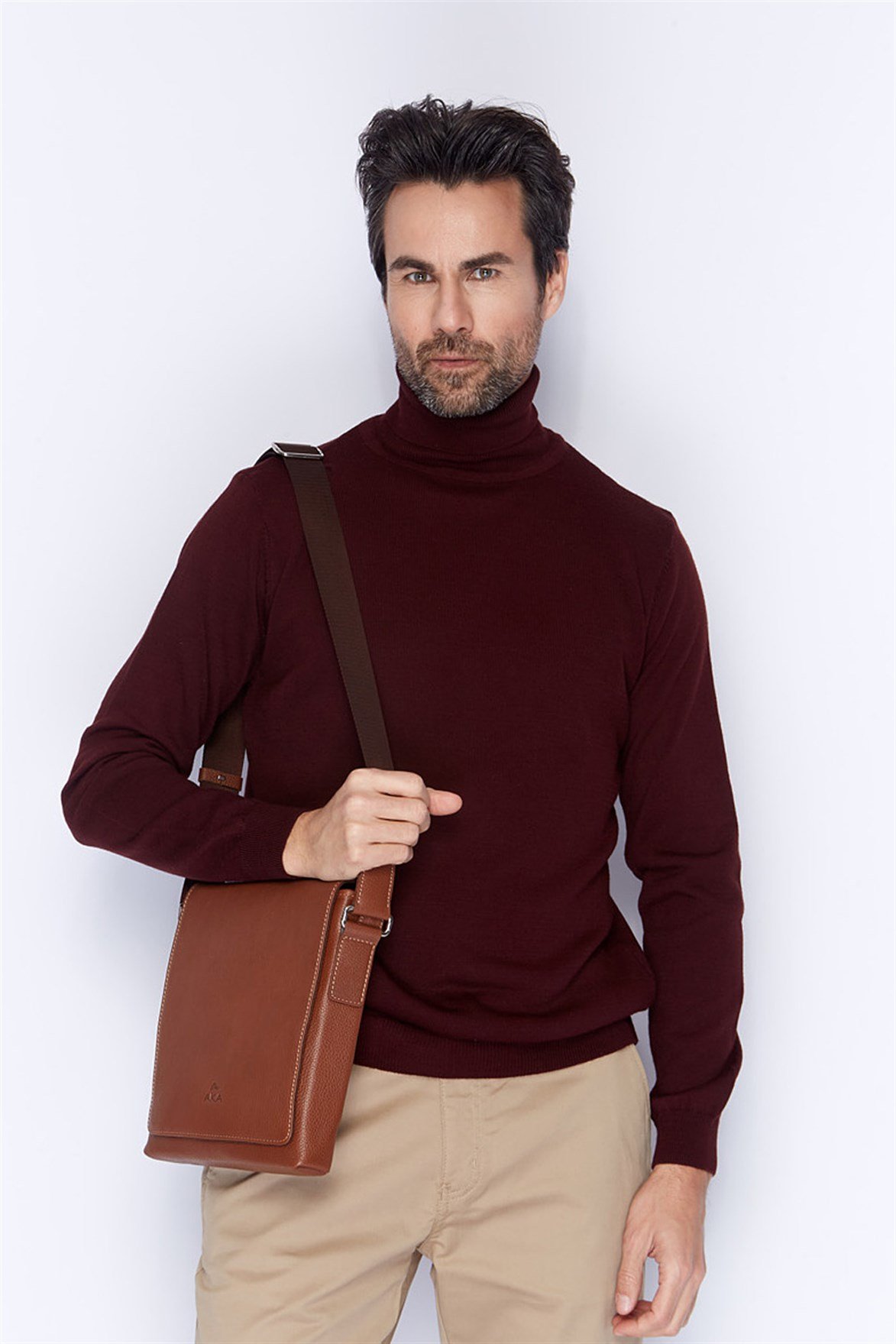 Genuine Leather Shoulder Bag - 324 - 6