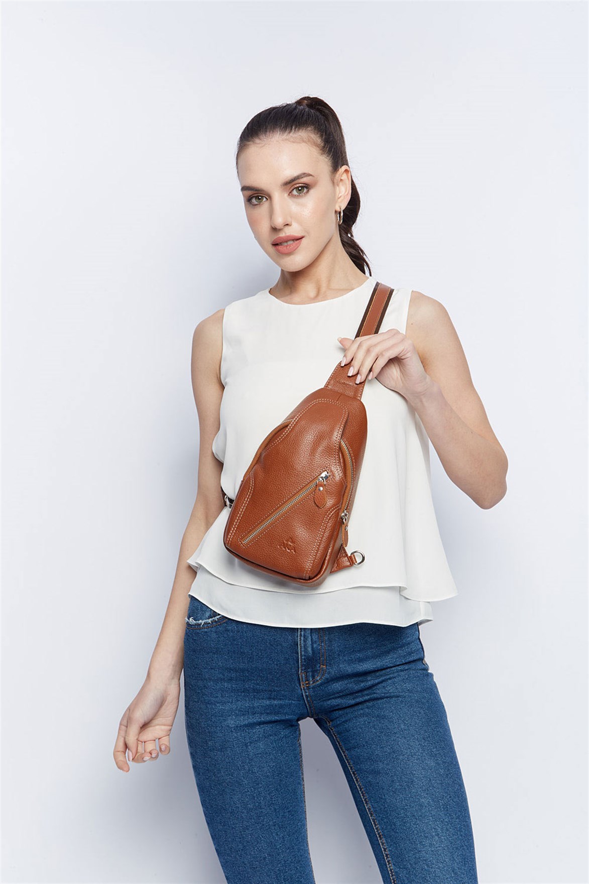 Floter Taba - Omuzdan Askılı Deri Çanta 313