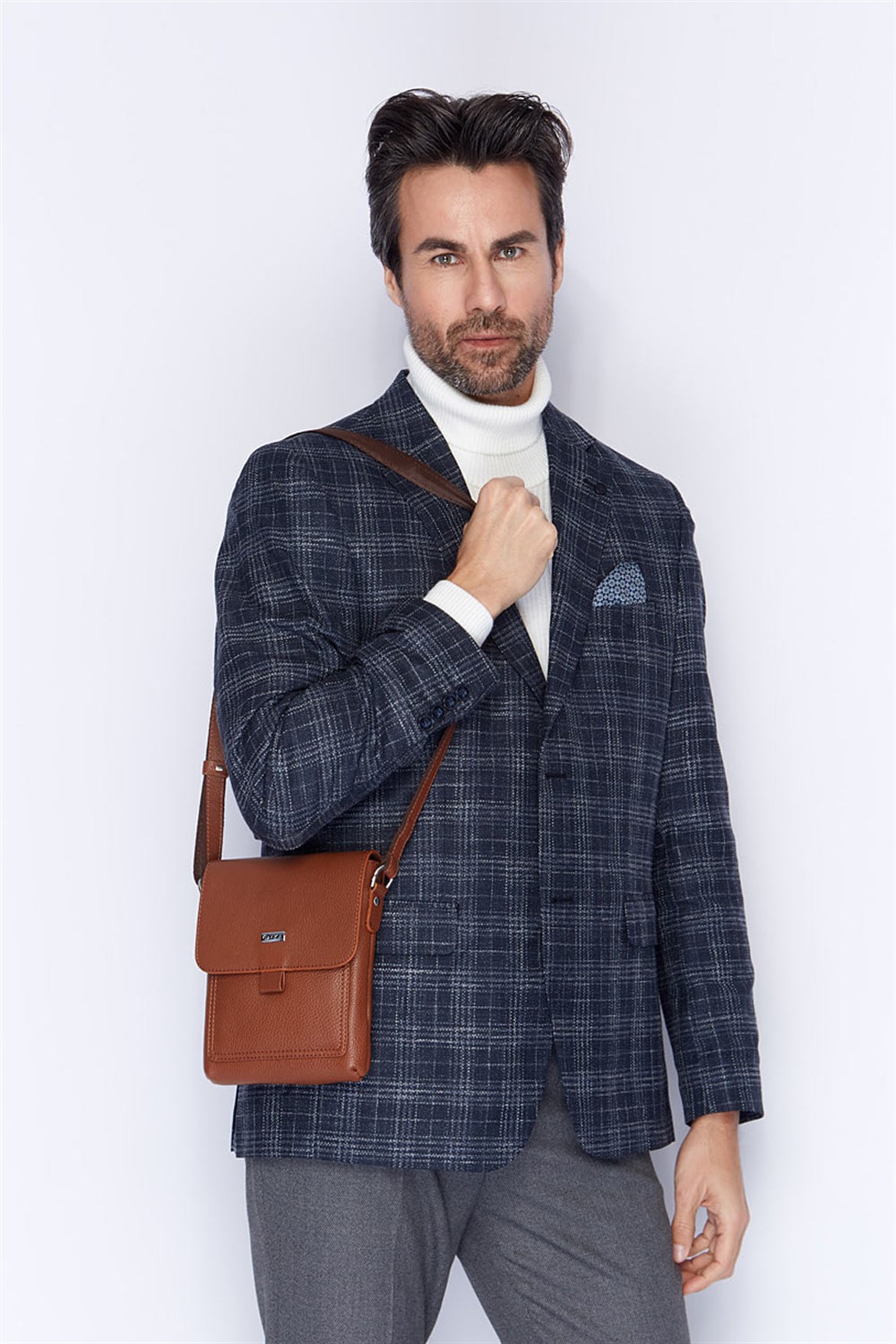 Genuine Leather Shoulder Bag - 321 - 6