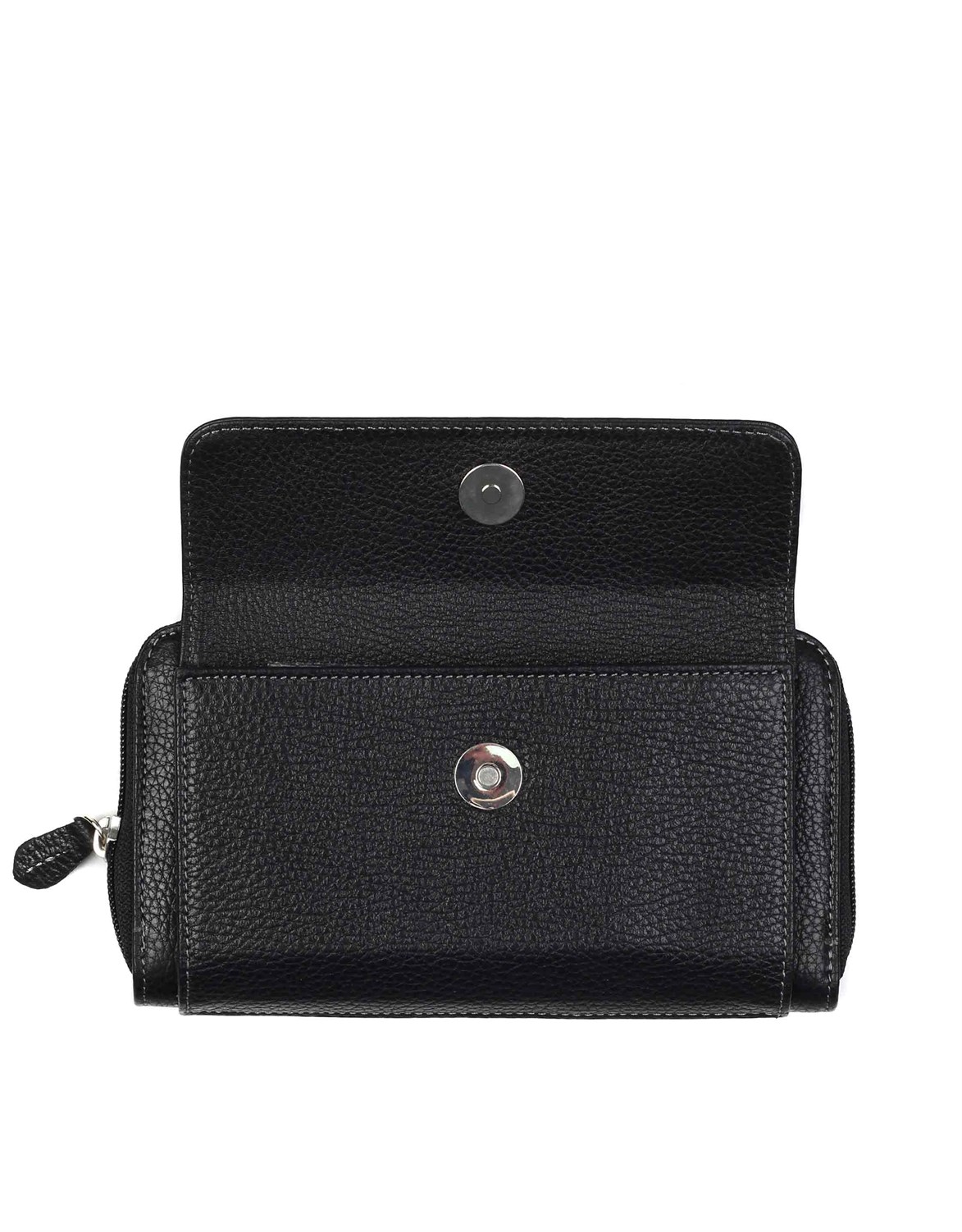 Flotör Siyah Deri Kadın Cüzdanı (429-2)