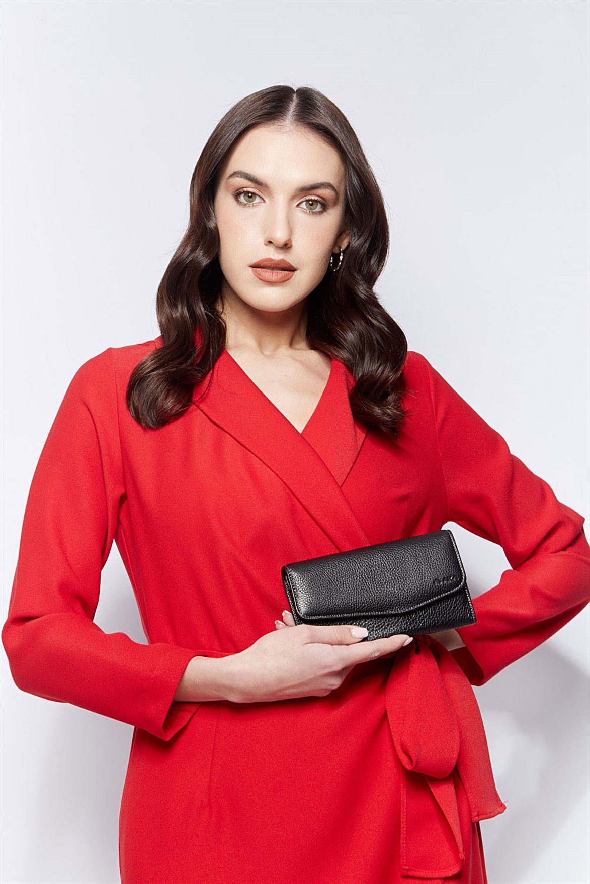 Genuine Leather Women's Wallet-472 - 2