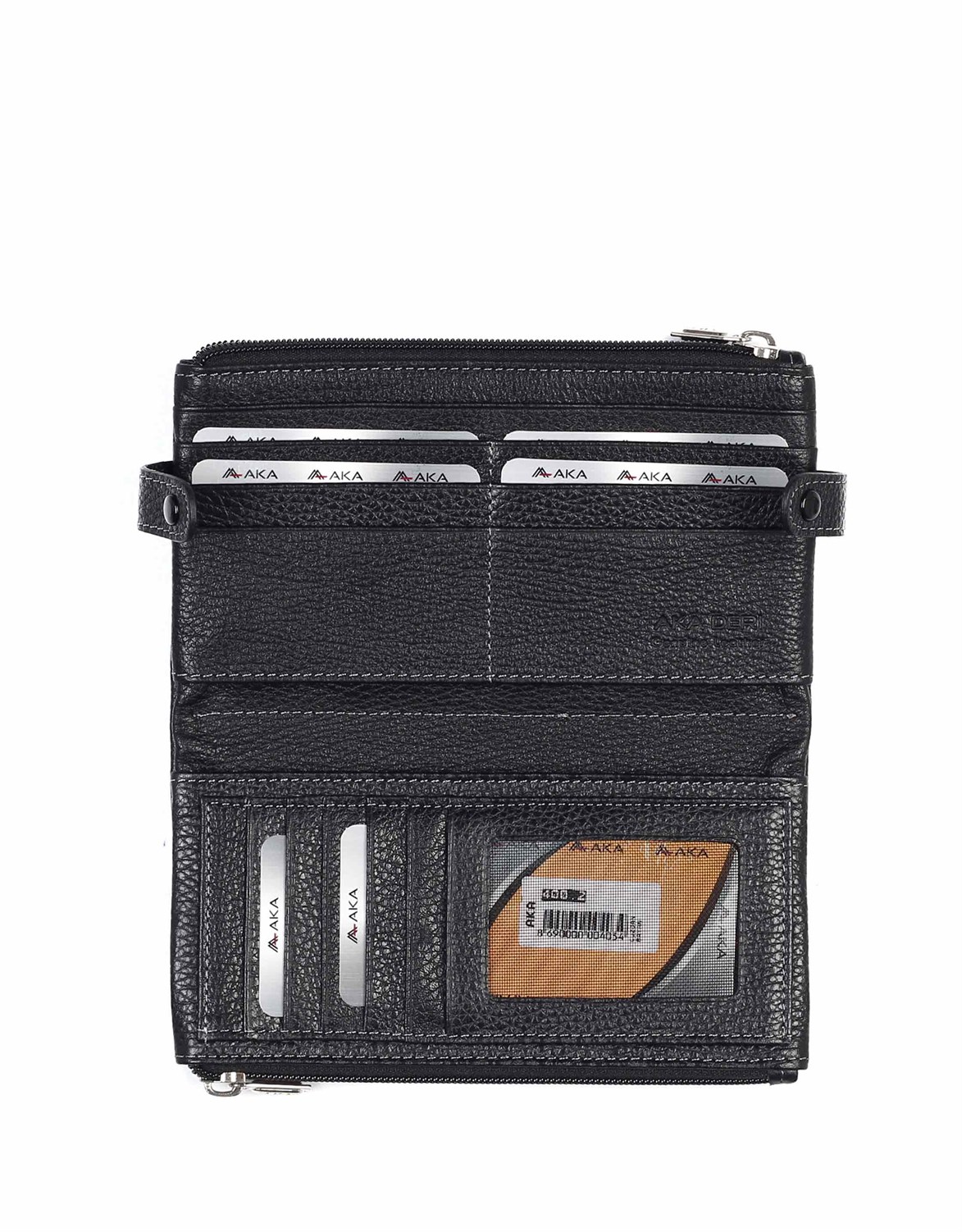 Genuine Leather Women's Wallet-400 - 2