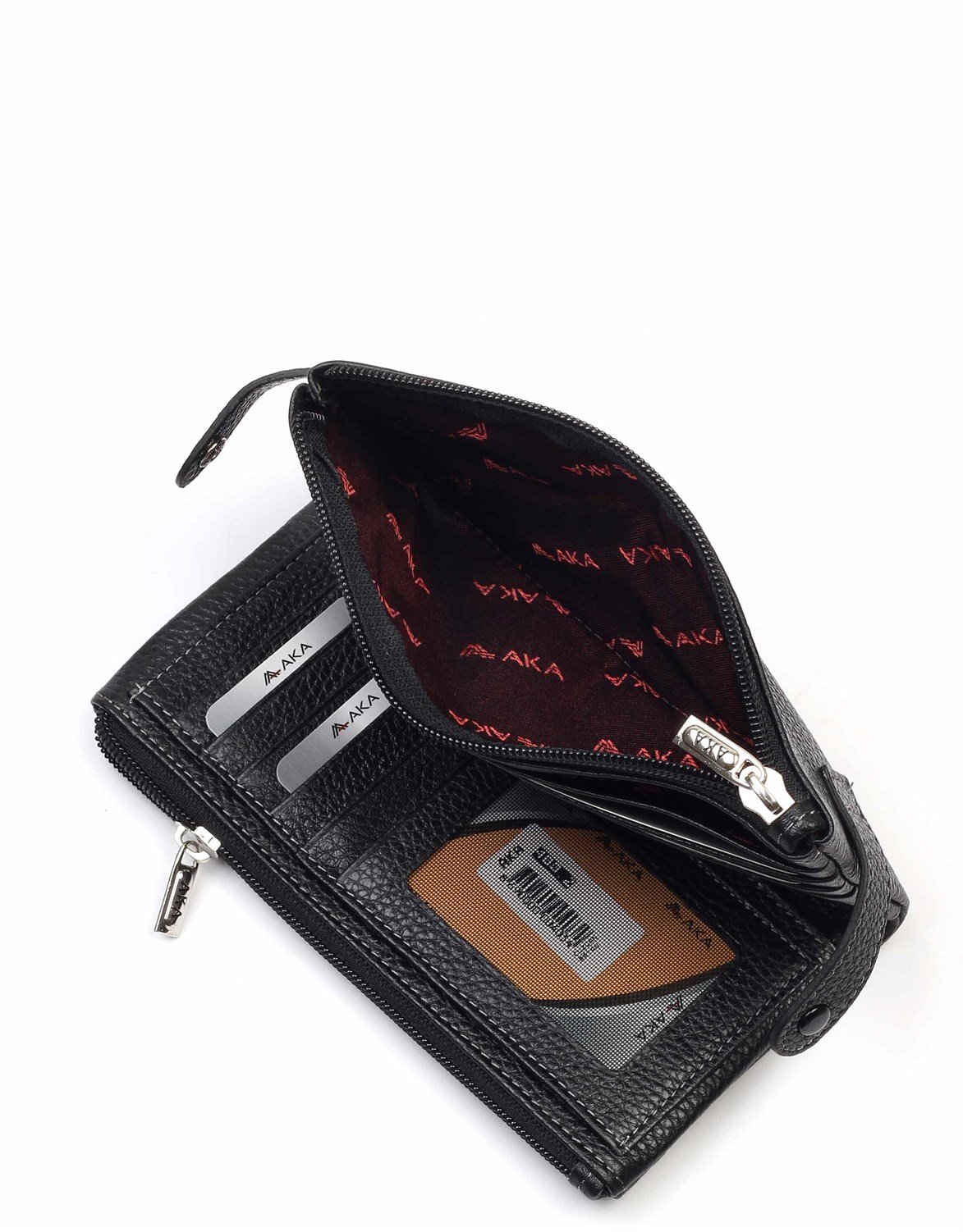 Genuine Leather Women's Wallet-400 - 2