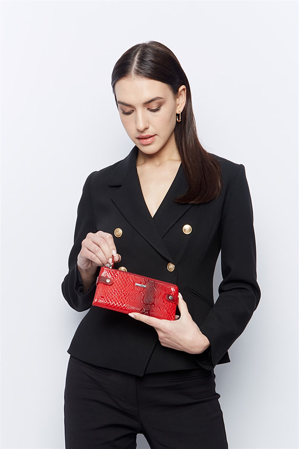 Genuine Leather Women's Wallet-400 - 71