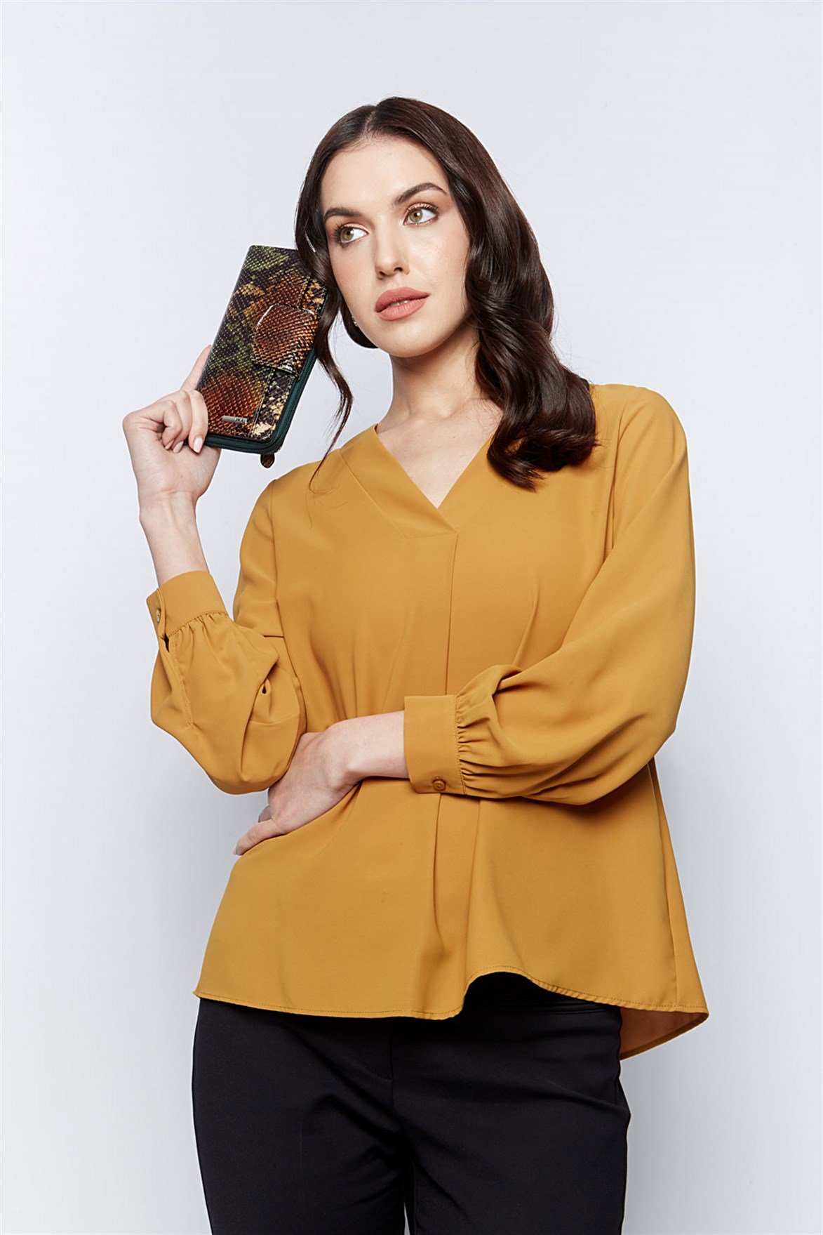 Genuine Leather Women's Wallet-428 - 105