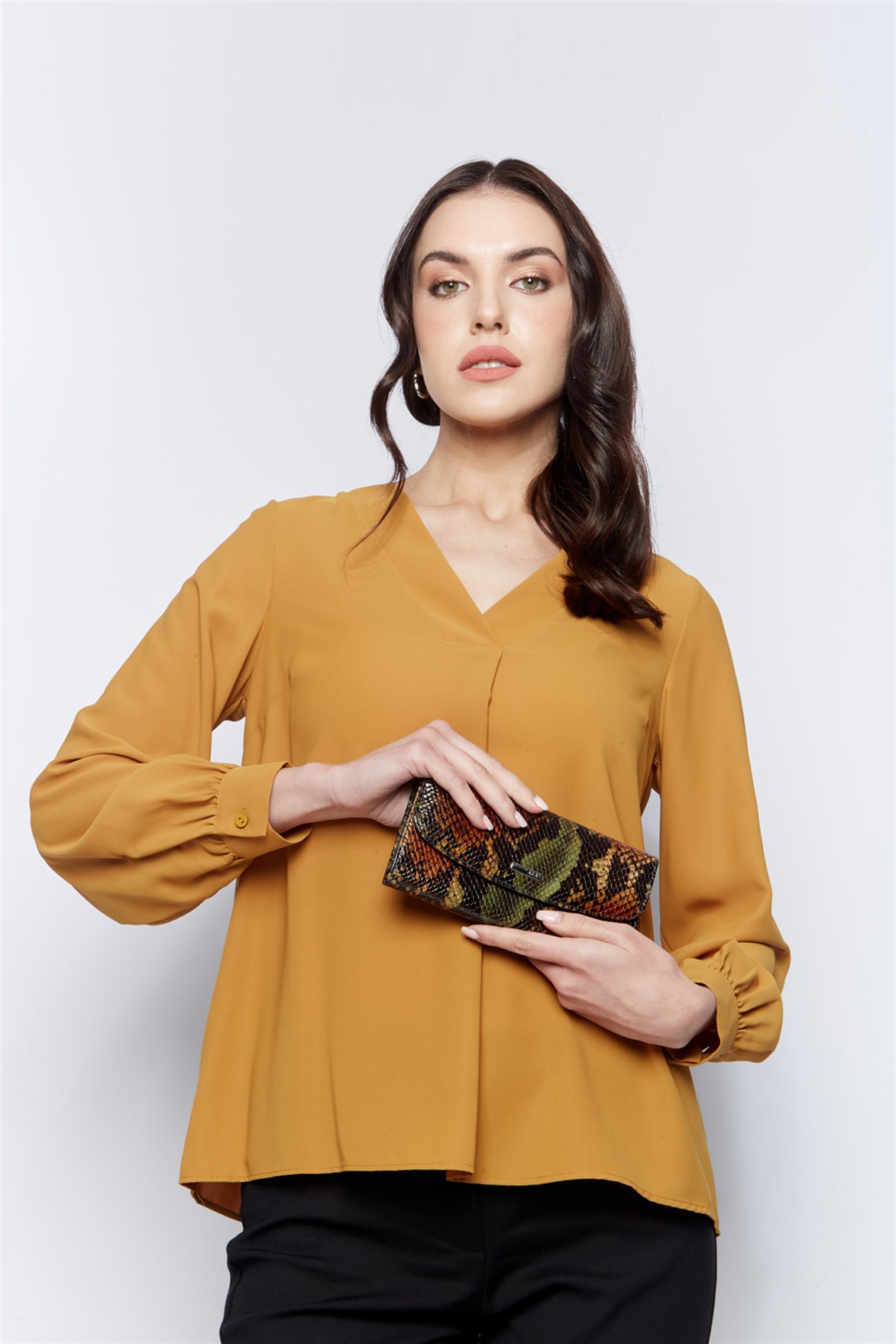 Genuine Leather Women's Wallet-444 - 105