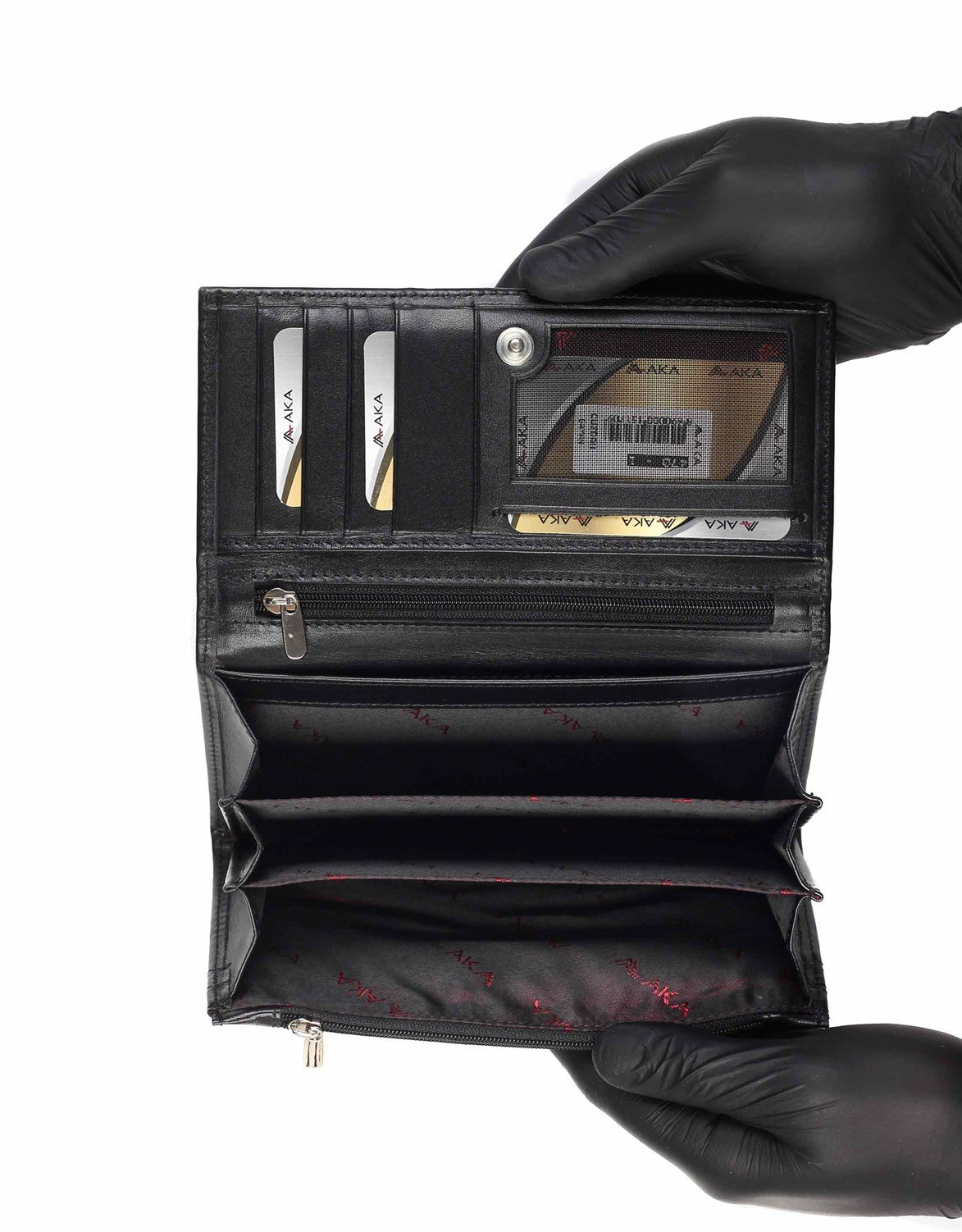 Genuine Leather Women's Wallet-470 - 1