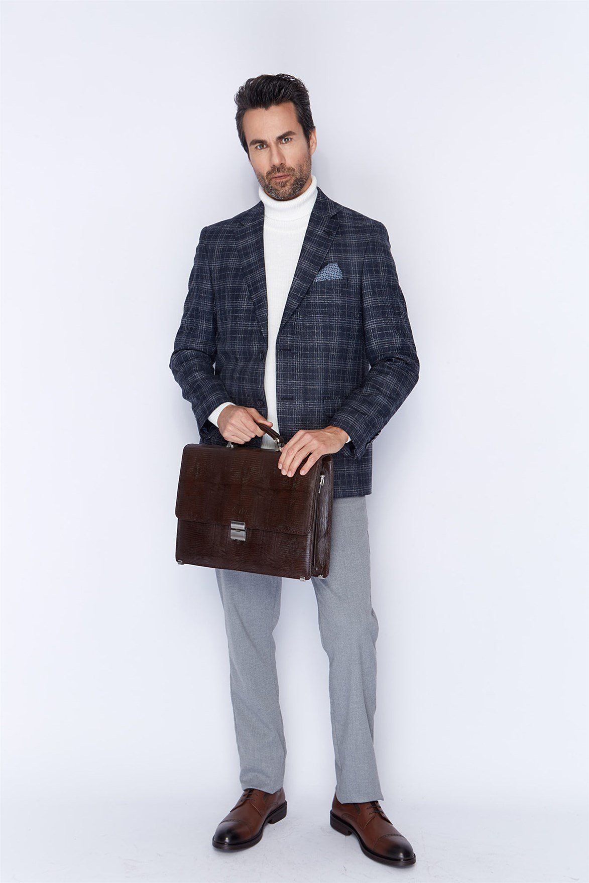 Genuine Leather Briefcase - 227 - 11