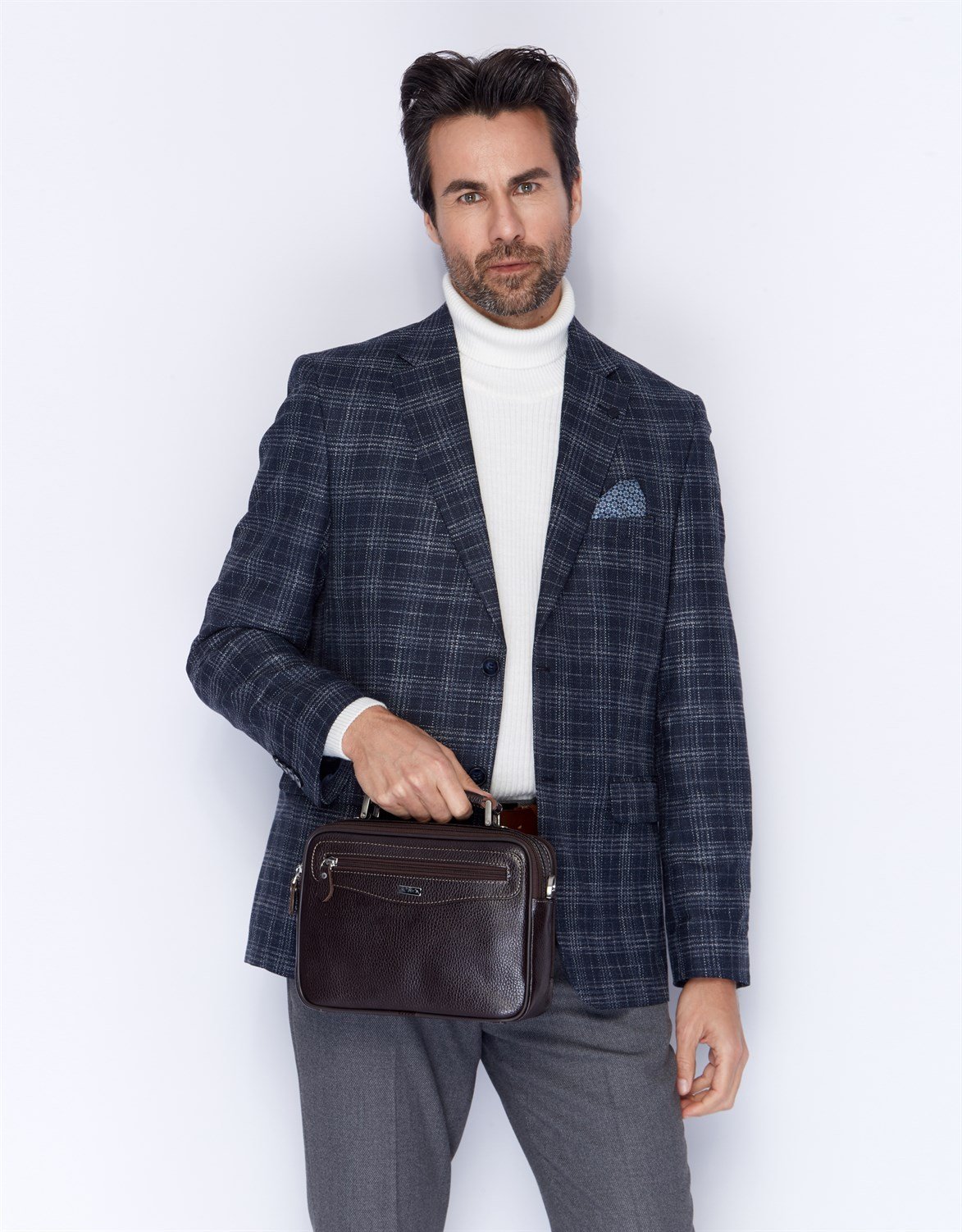 Genuine Leather Hand and Shoulder Bag 390 4