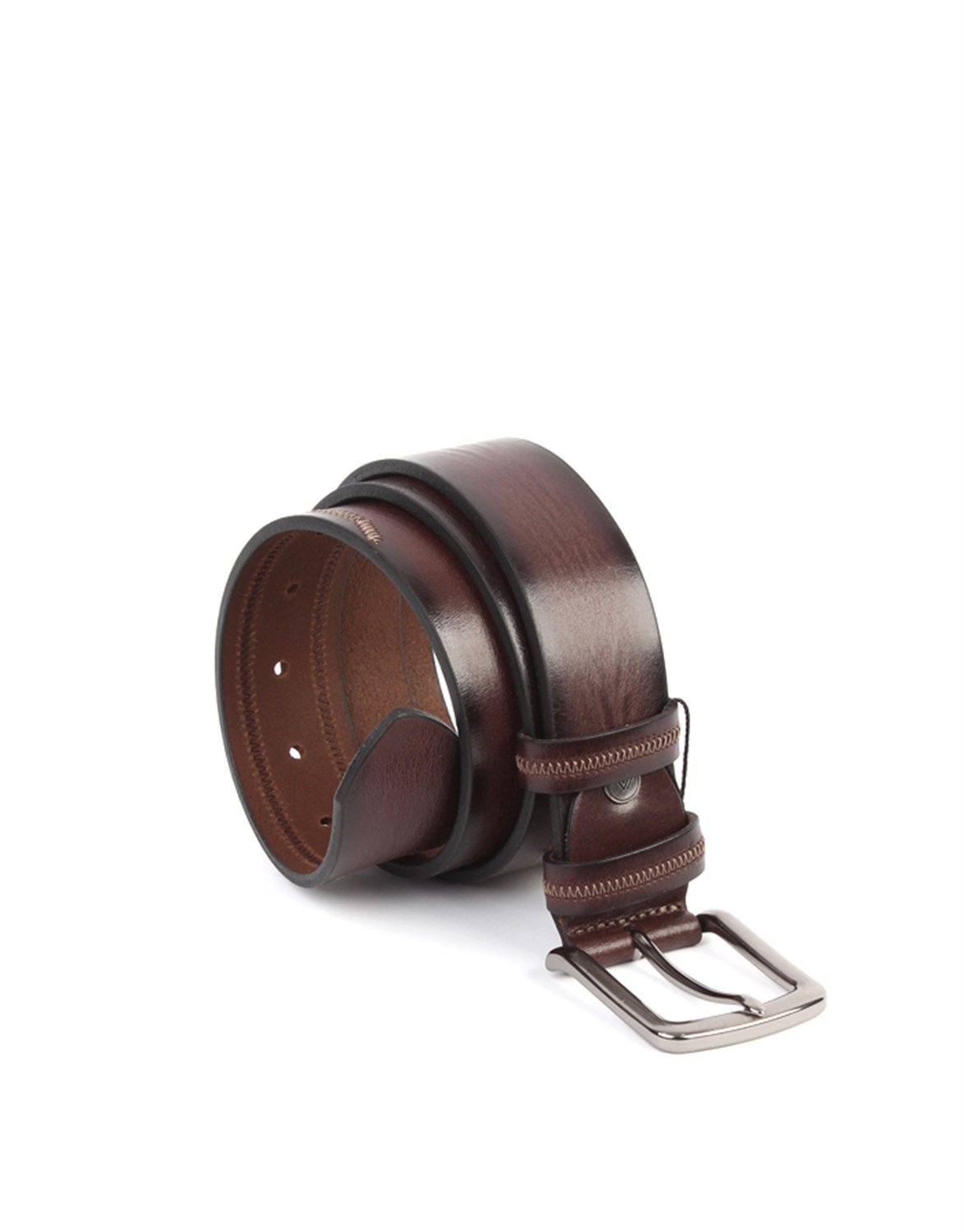 Kahverengi Hakiki Deri Spor Erkek Kemeri s189