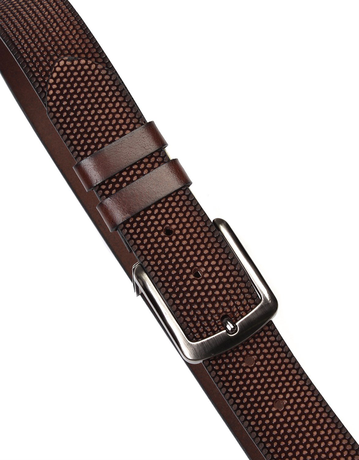 Kahverengi Hakiki Deri Spor Erkek Kemeri sk3005