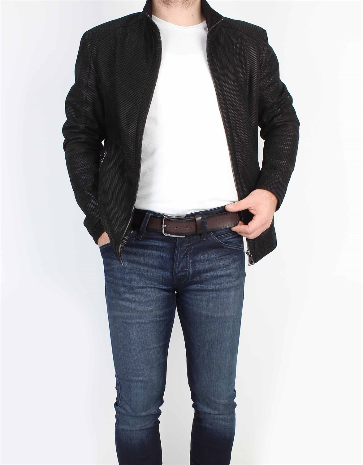 Kahverengi Spor Deri Kemer sk0013