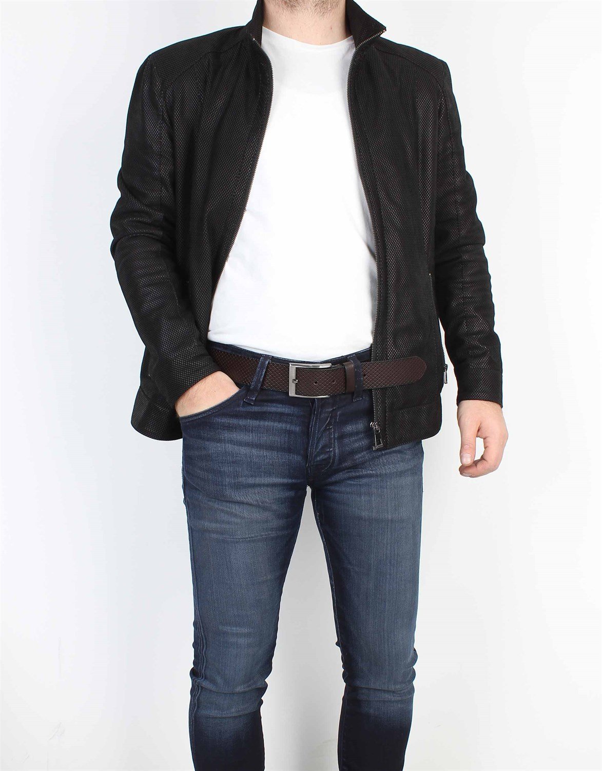 Kahverengi Spor Deri Kemer sk064