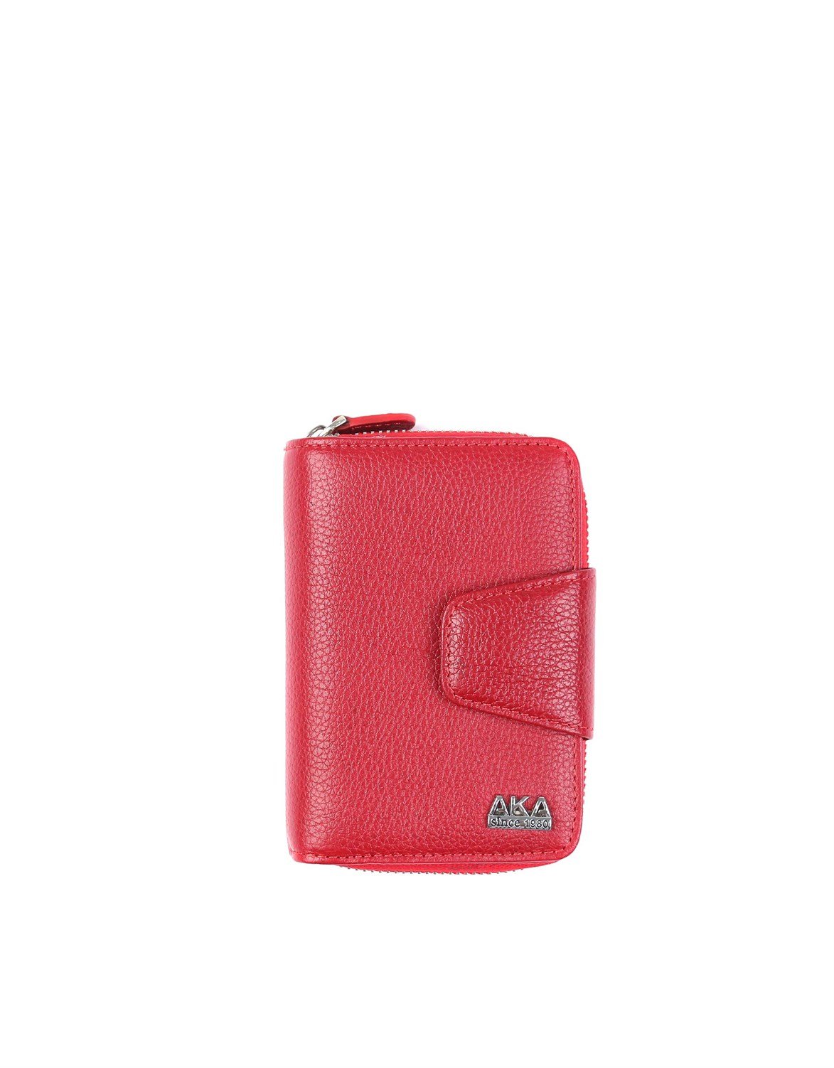 Kırmızı Hakiki Deri Kadın Cüzdanı