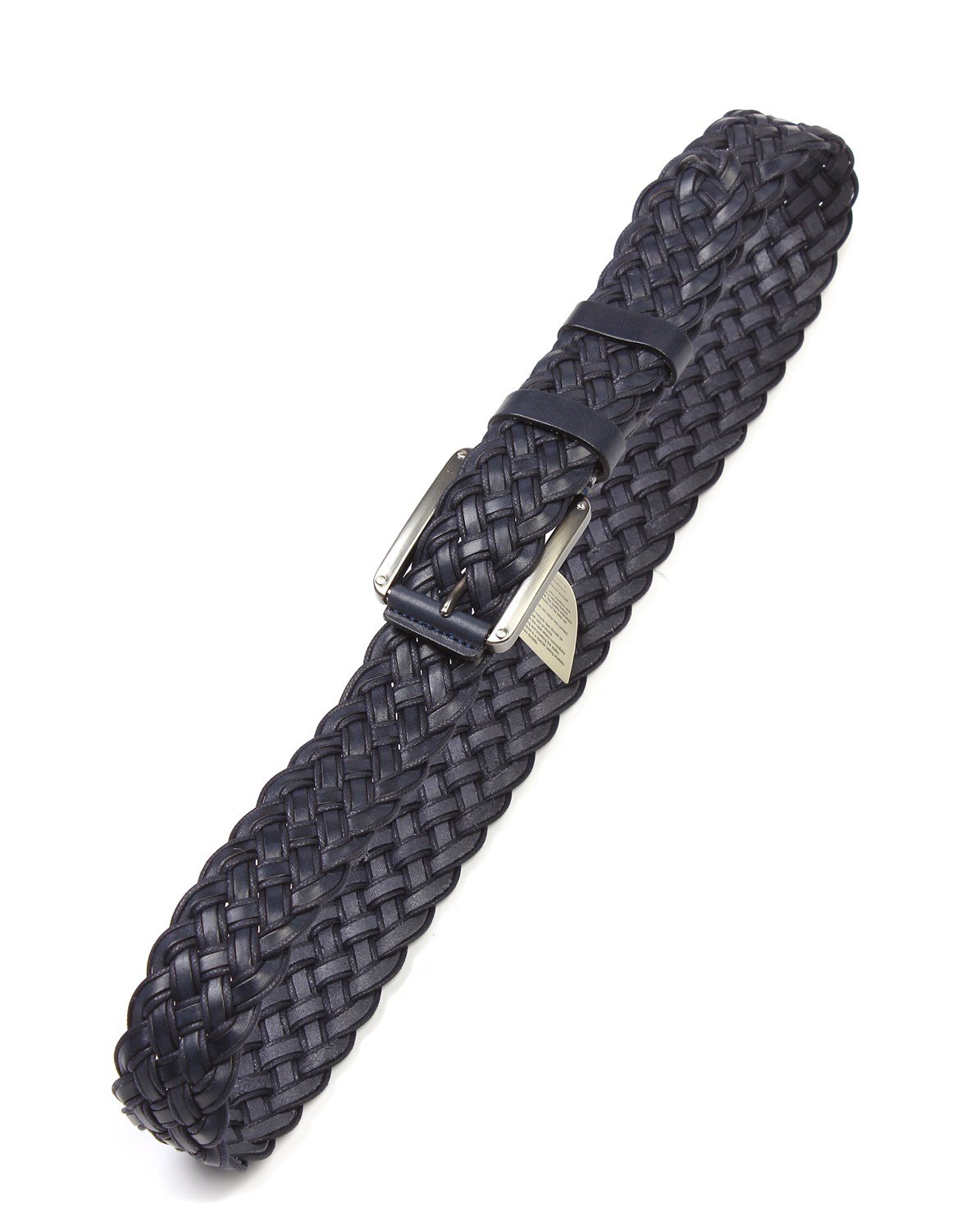 Lacivert Örgülü Spor Deri Kemer