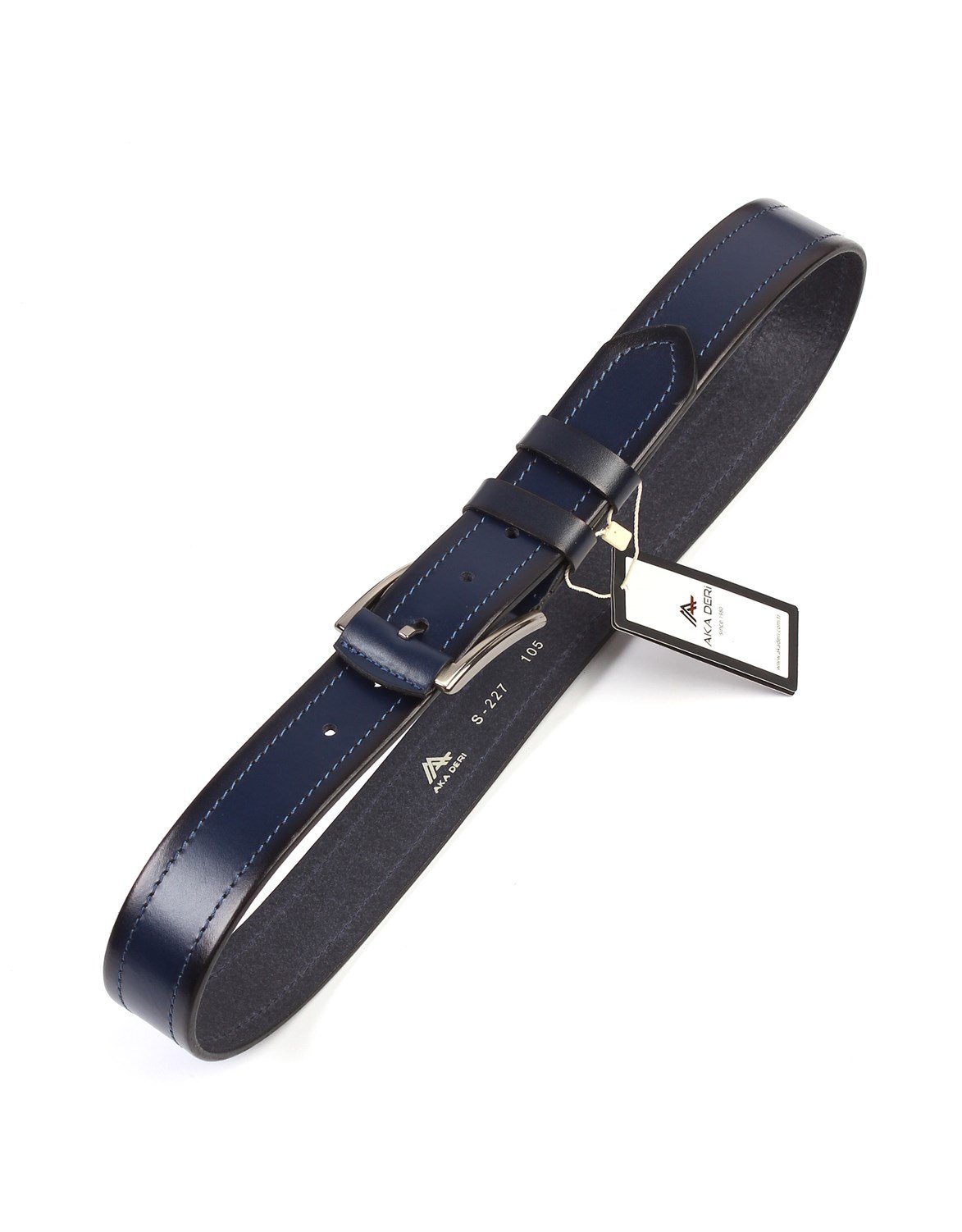 Lacivert Spor Deri Kemer sk062