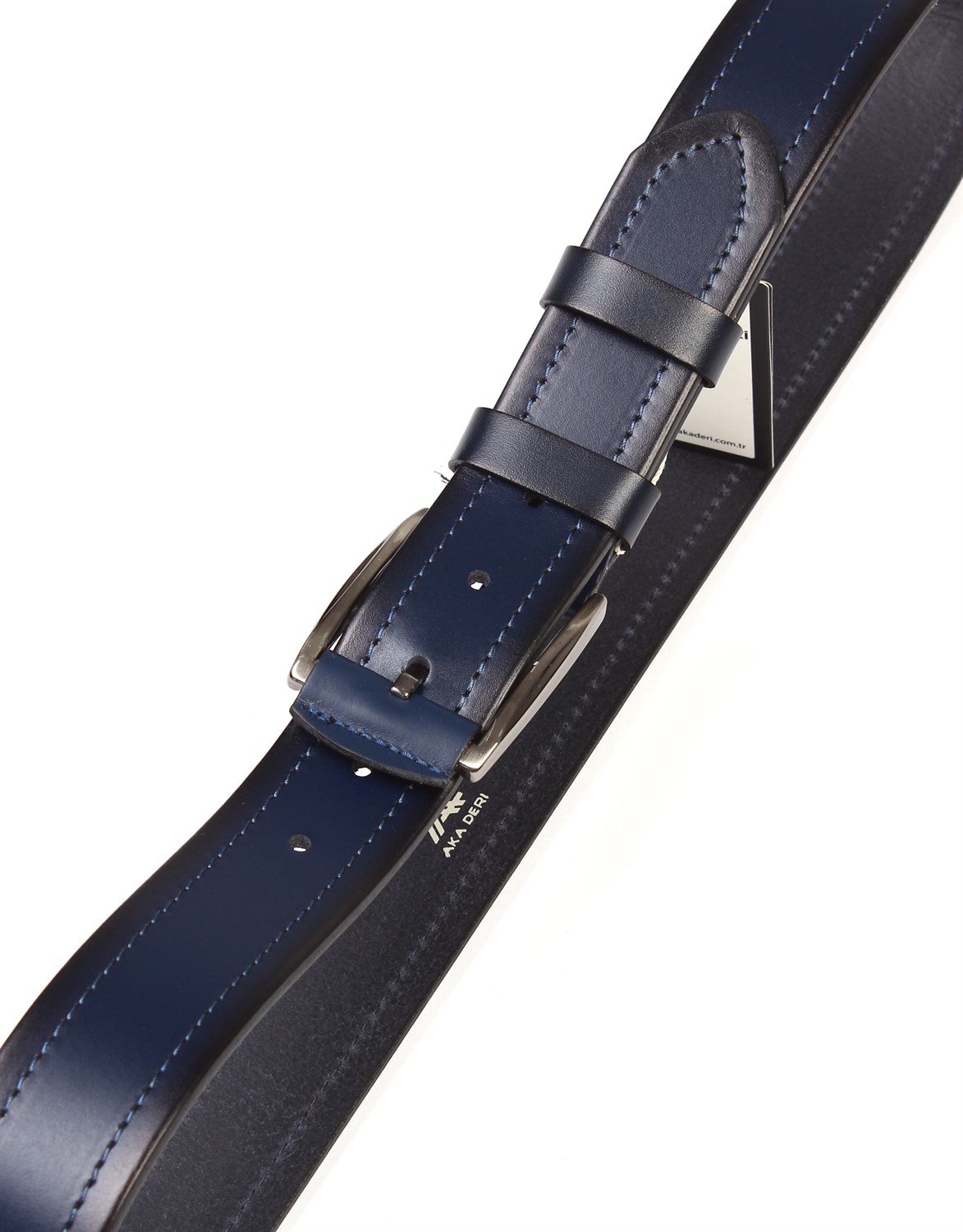 Lacivert Spor Deri Kemer sk099