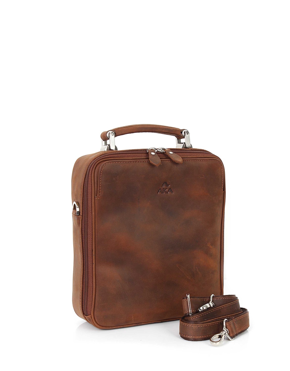 Natural Crazy Taba Deri Çanta