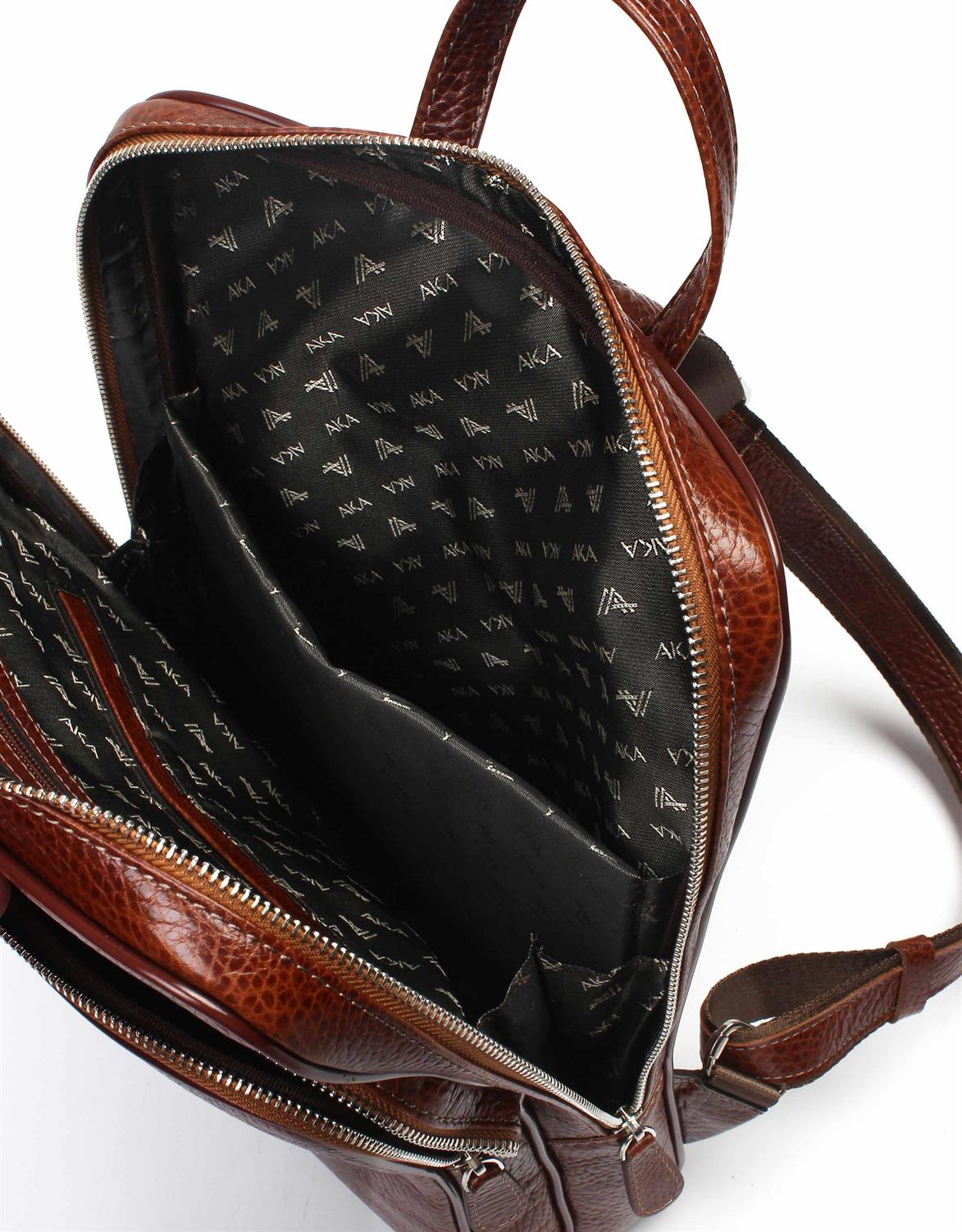 Orta Boy Taba Deri Sırt Çantası 906