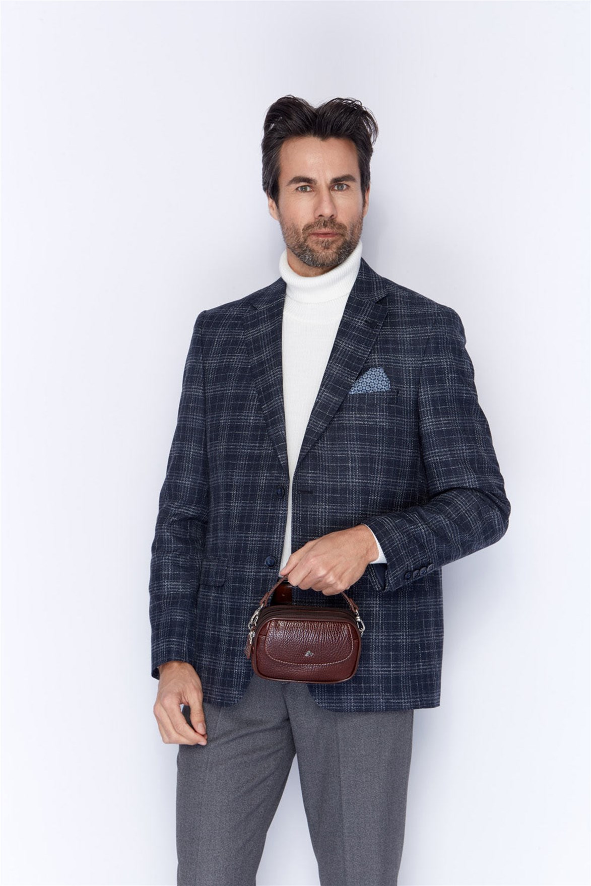 Parlak Kahve - Deri El Çantası 111