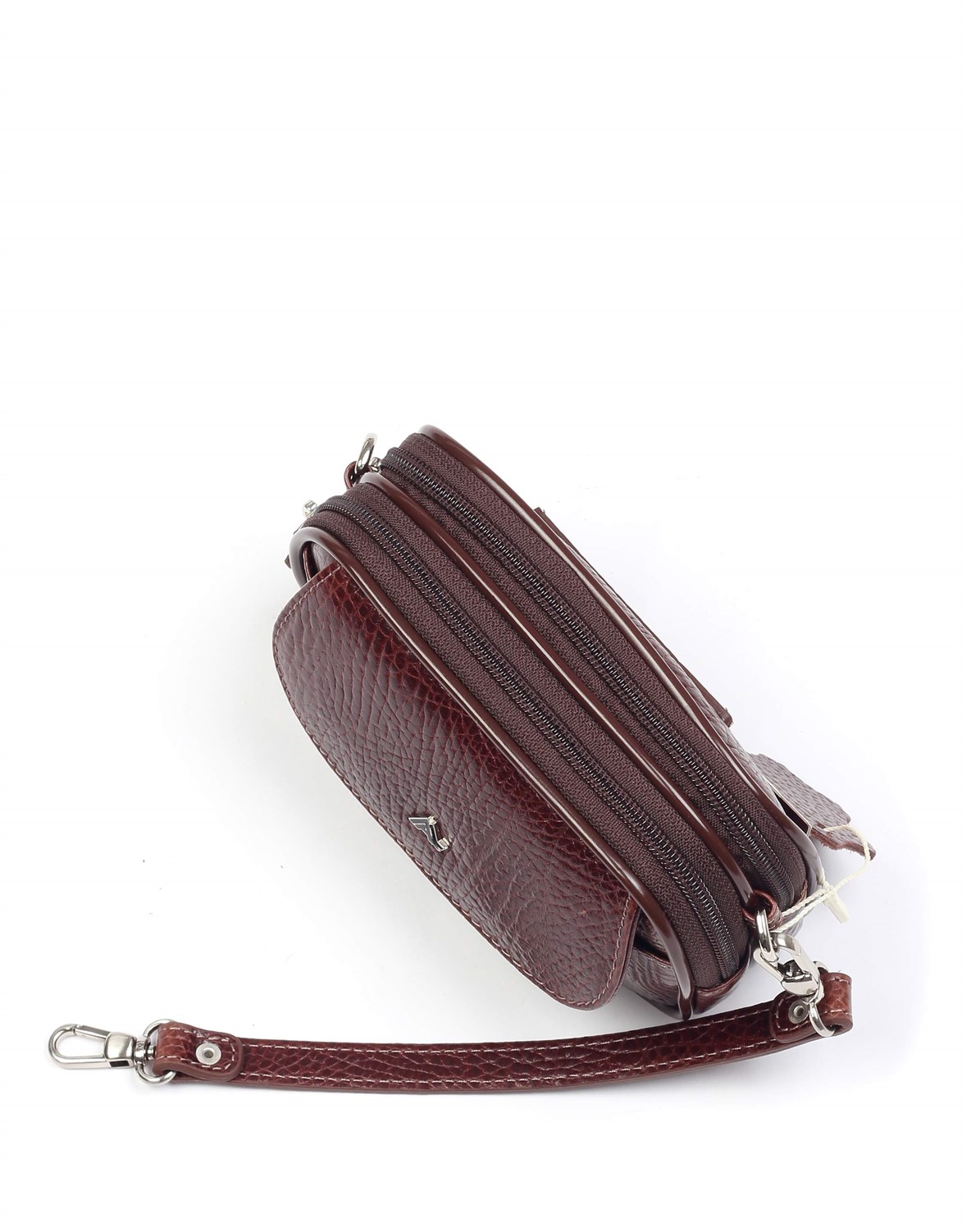 Parlak Kahve - Deri El Çantası 111