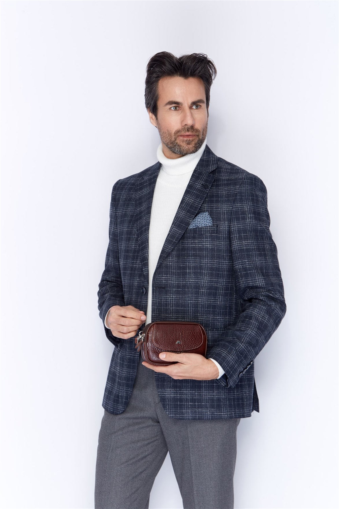 Parlak Kahve - Deri El Çantası 111