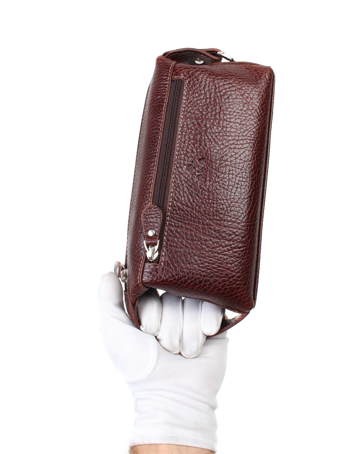 Parlak Kahve - Deri El Çantası 116