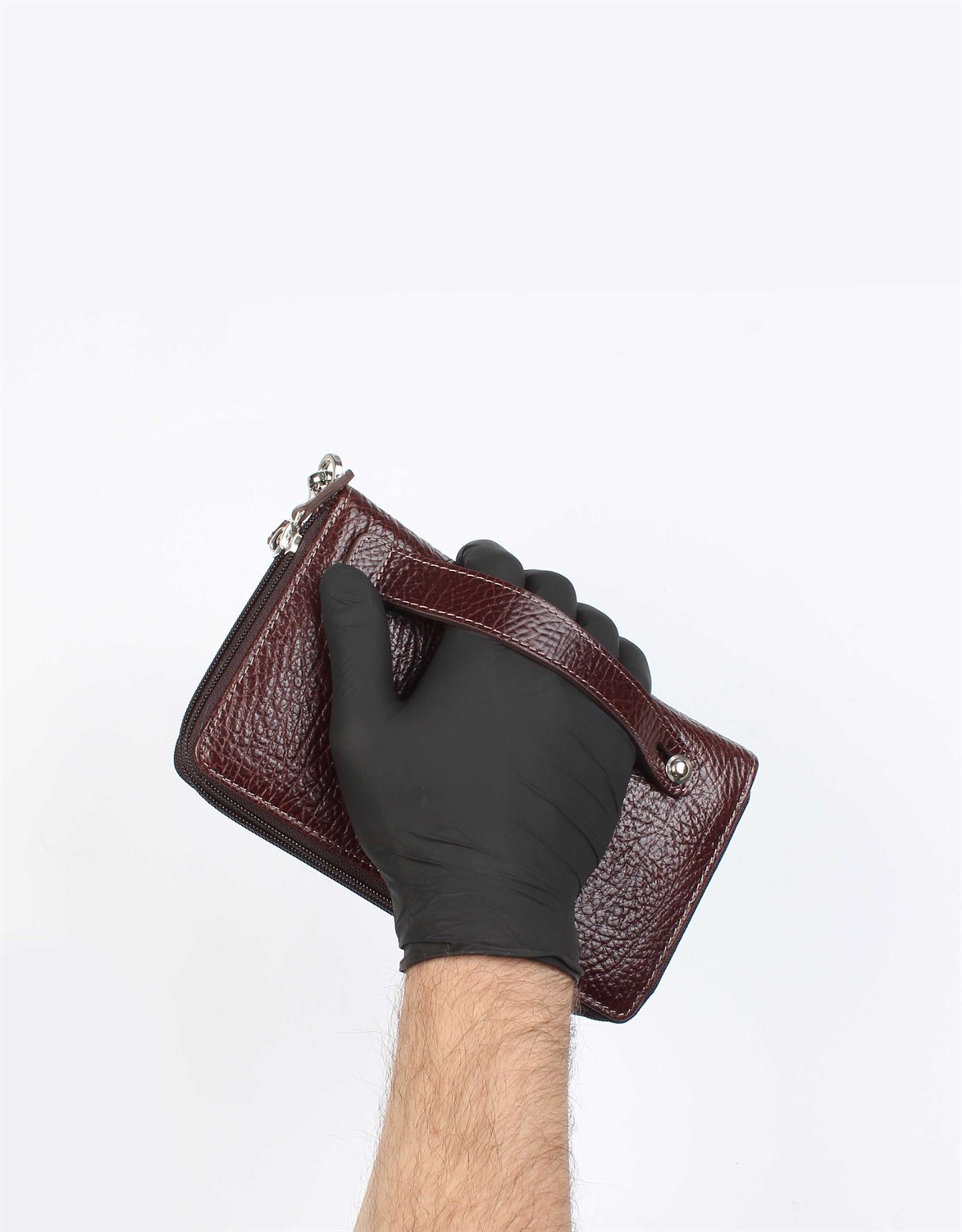 Parlak Kahve - Deri El Çantası 331