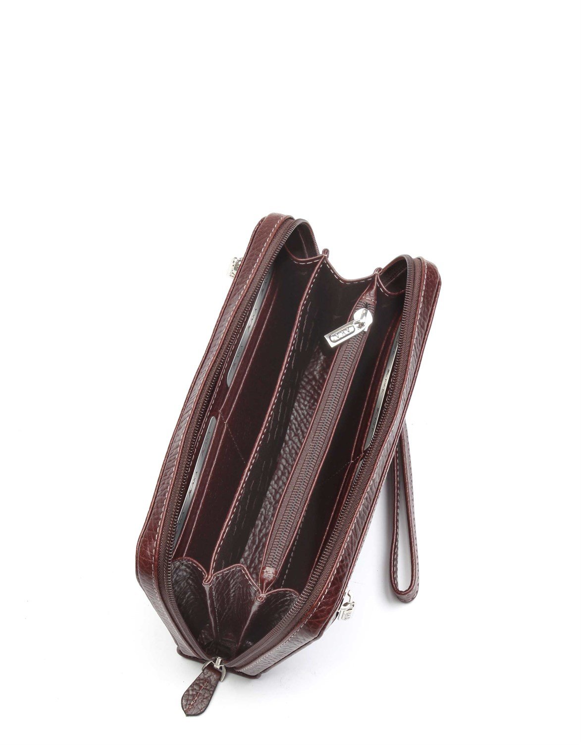 Parlak Kahve - Deri El Çantası 333