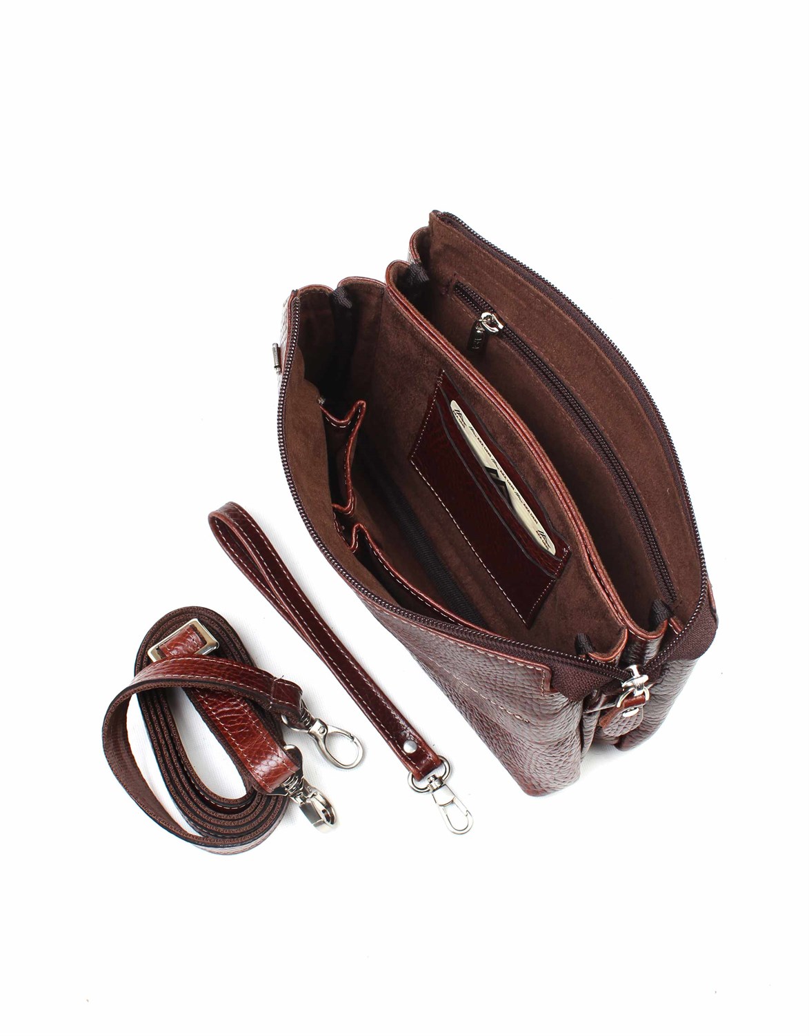 Genuine Leather Handbag - 338 - 61