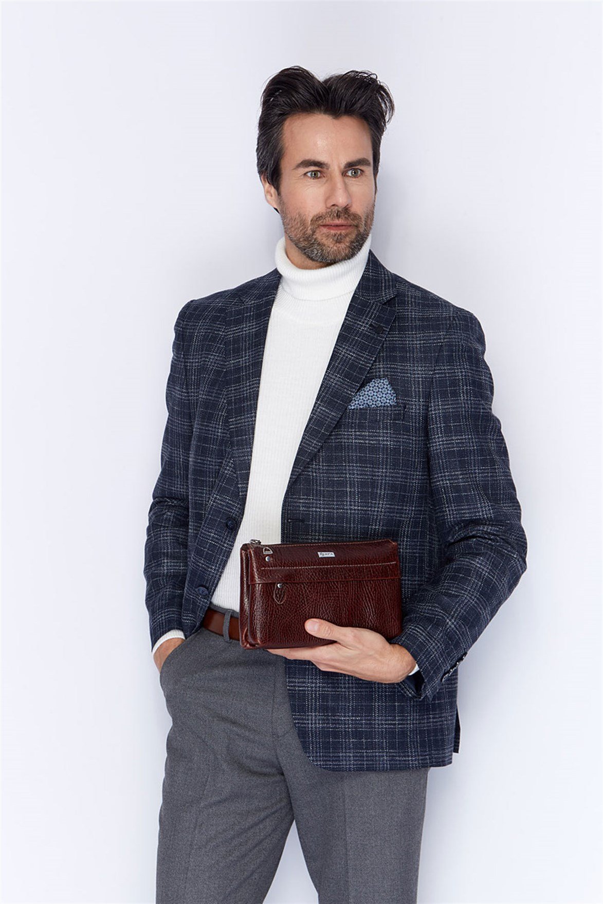 Genuine Leather Handbag - 338 - 61