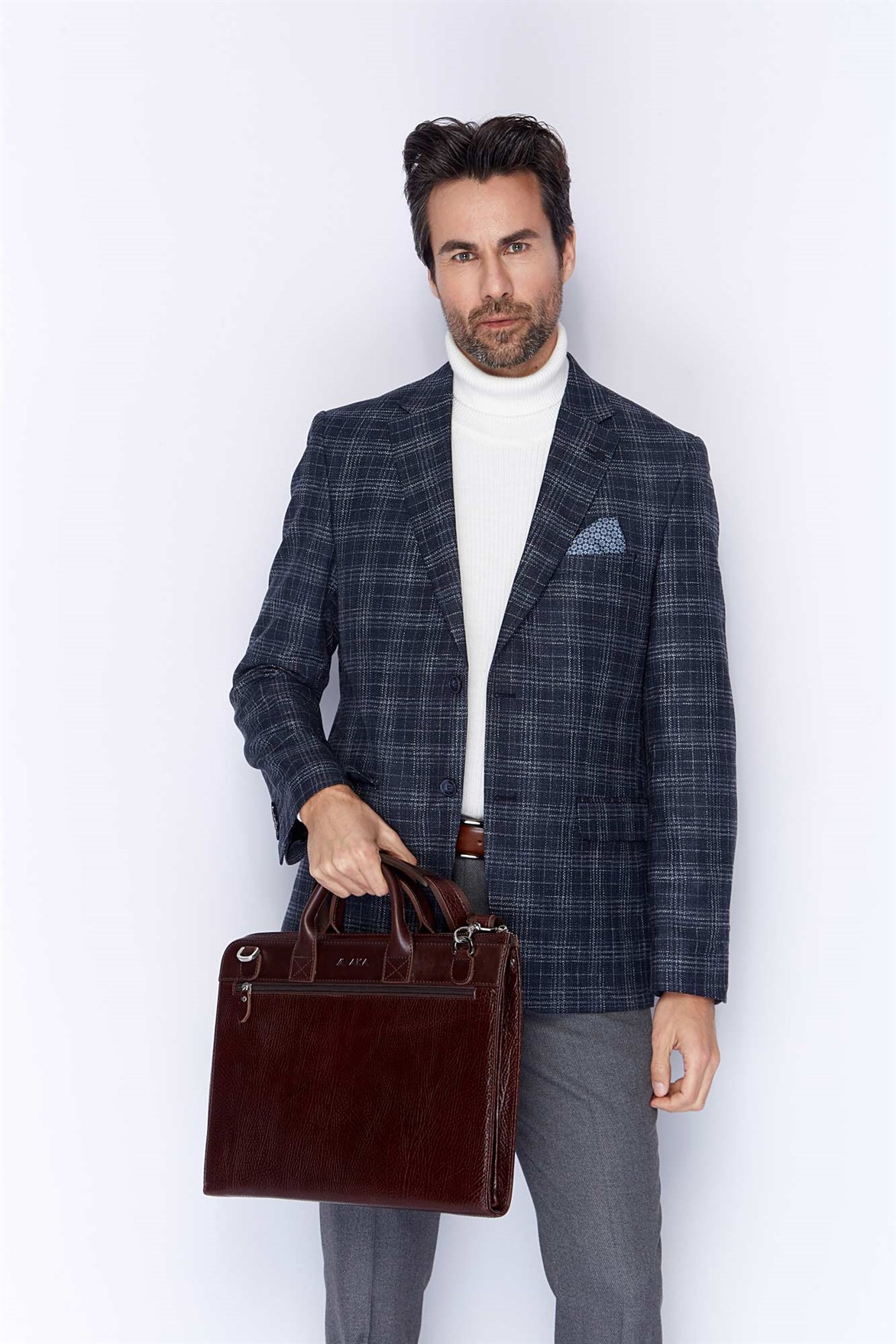 Genuine Leather Briefcase - 241 - 61