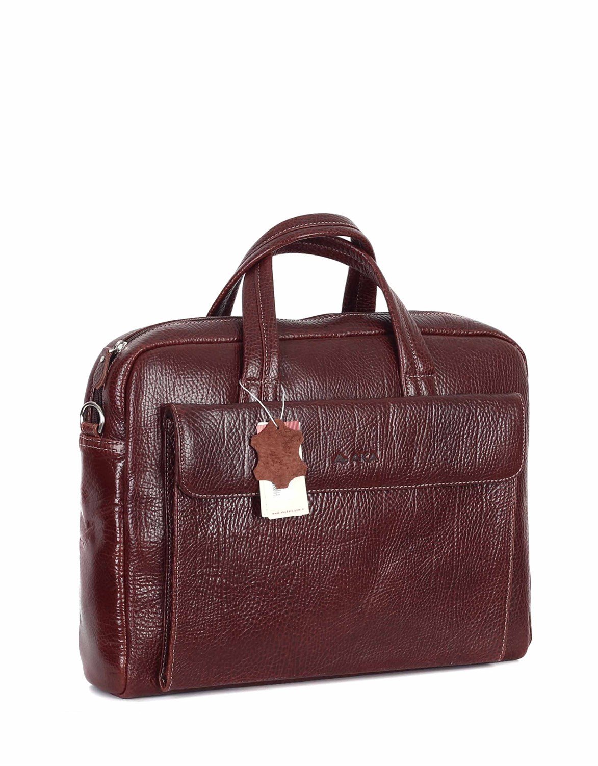 Parlak Kahve - Deri Evrak Çantası 242