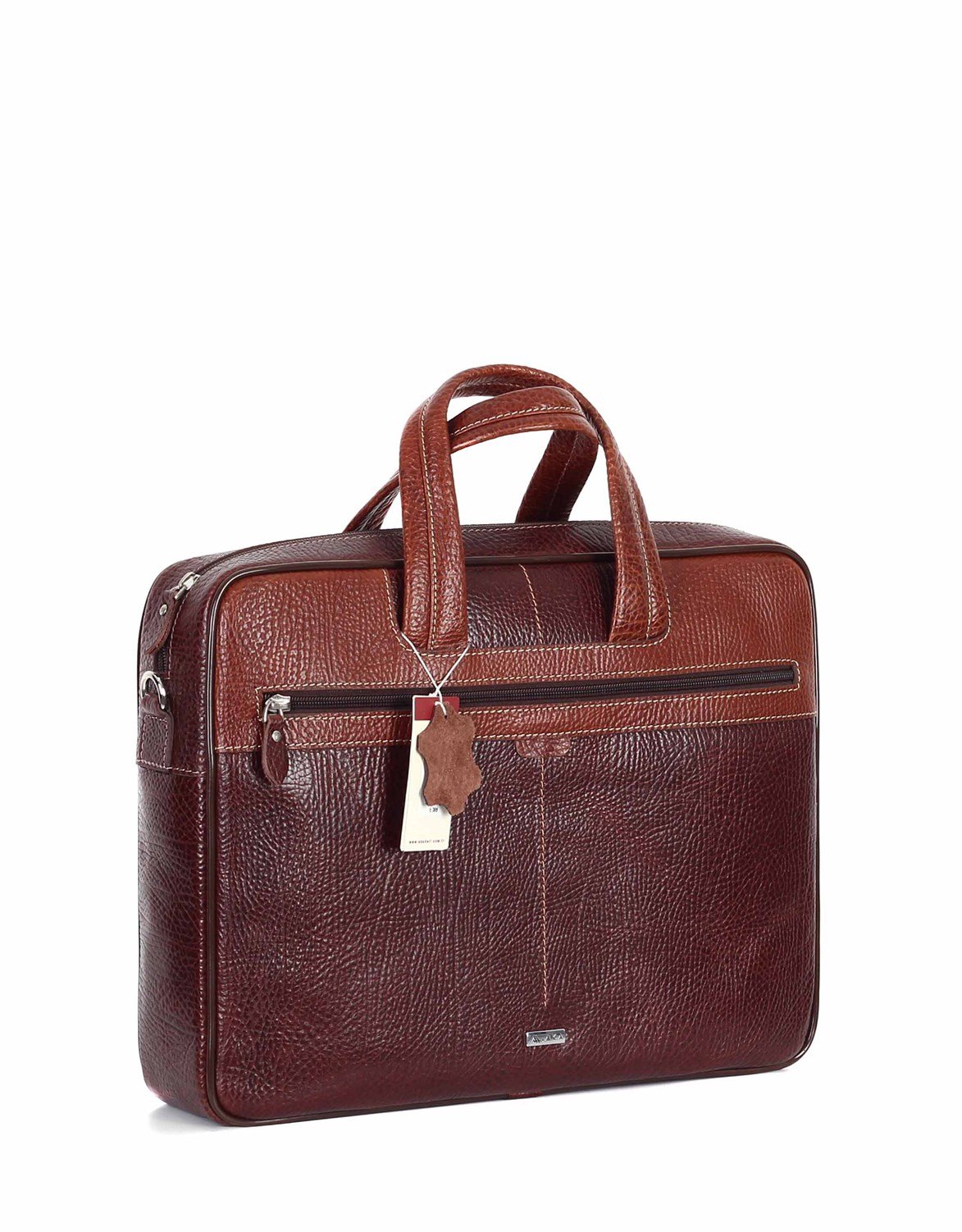 Parlak Kahve - Deri Evrak Çantası 253