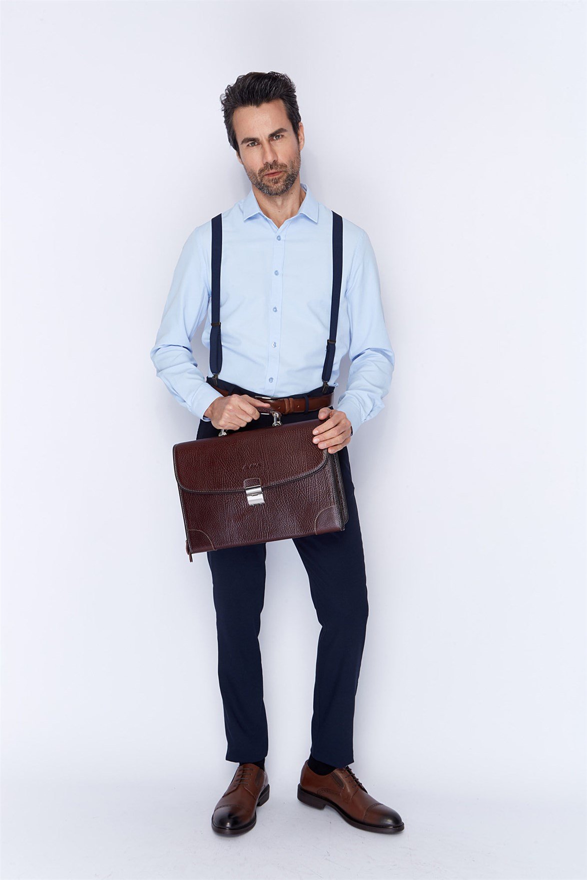 Genuine Leather Briefcase - 255 - 61